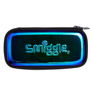 Smiggle - 3D Embossed Hardtop Spesh Black Small Pencil Case