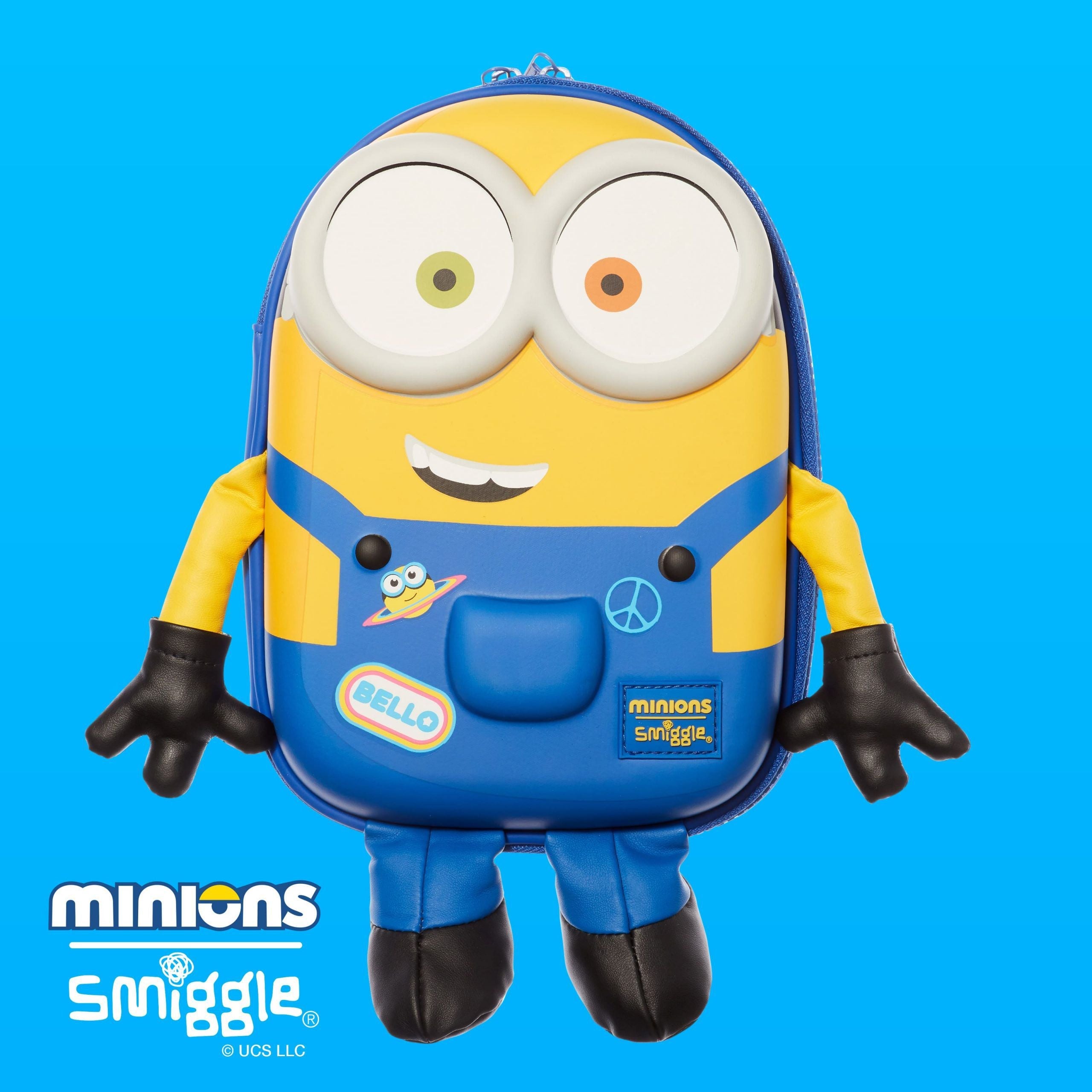 Smiggle - 3D Embossed Minions Hardtop Pencil Case