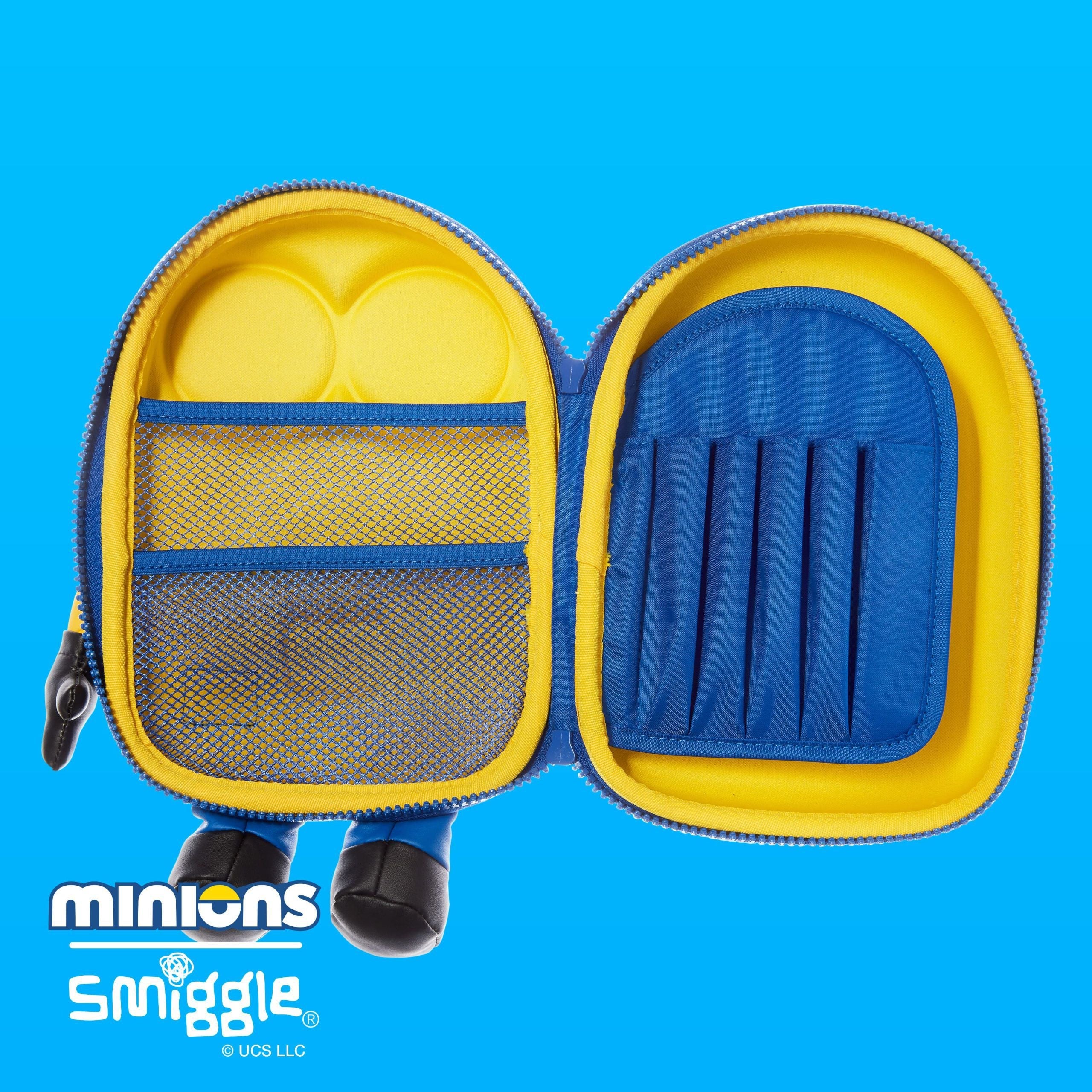 Smiggle - 3D Embossed Minions Hardtop Pencil Case