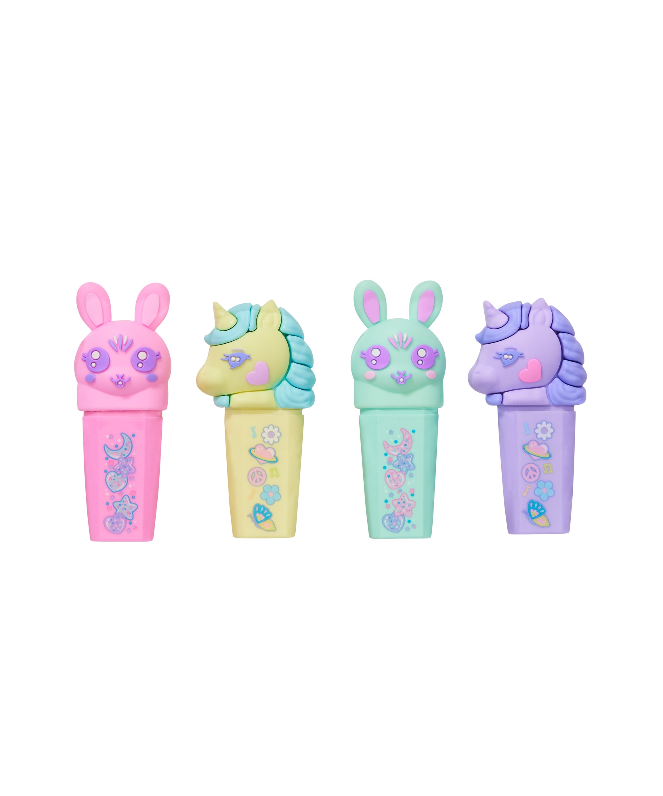 Smiggle - All Stars Scented Fluorescent Highlighter 4-piece Pen Set