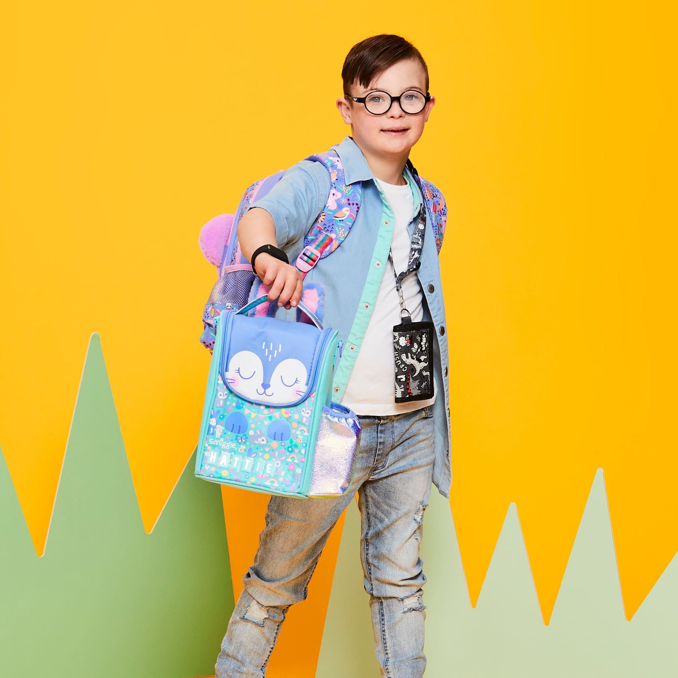 Smiggle - Animalia Junior School Bag and Complete Set