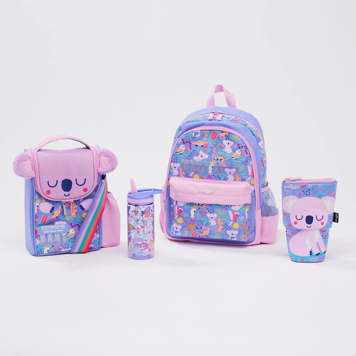 Smiggle - Animalia Junior School Bag and Complete Set