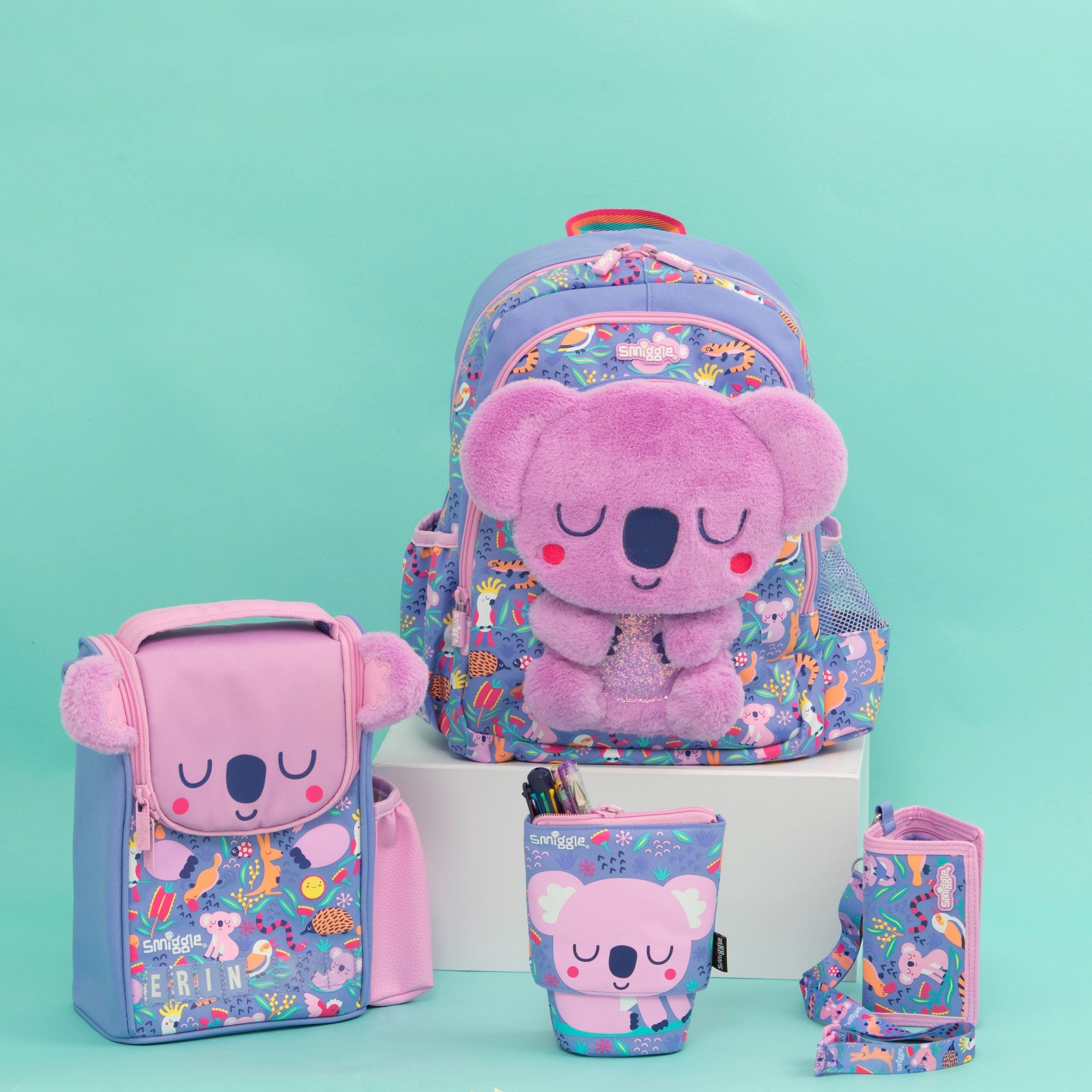 Smiggle - Animalia Pencil Case and Stand