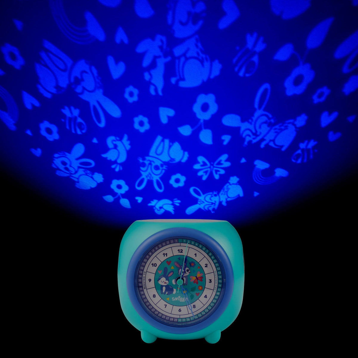 Smiggle - Animalia Time Teaching Projector Analog Clock