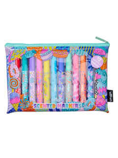 Smiggle - Away Scented 12-Piece Highlighter and Pencil Case Set
