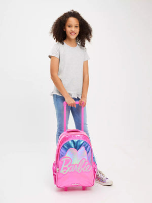 Smiggle - Barbie Light-Up Trolley Backpack