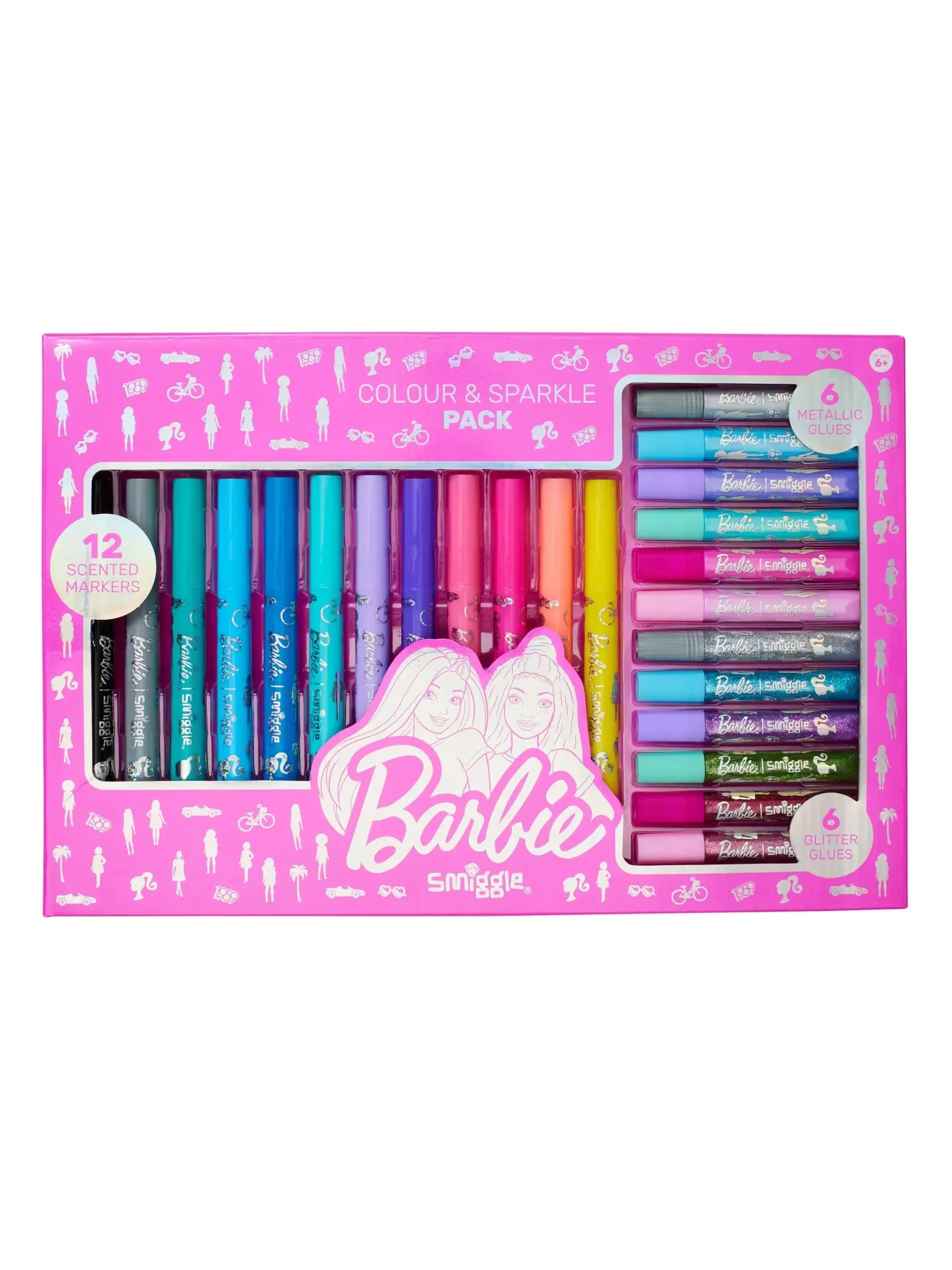 Smiggle - Barbie Glitter Marker Pack