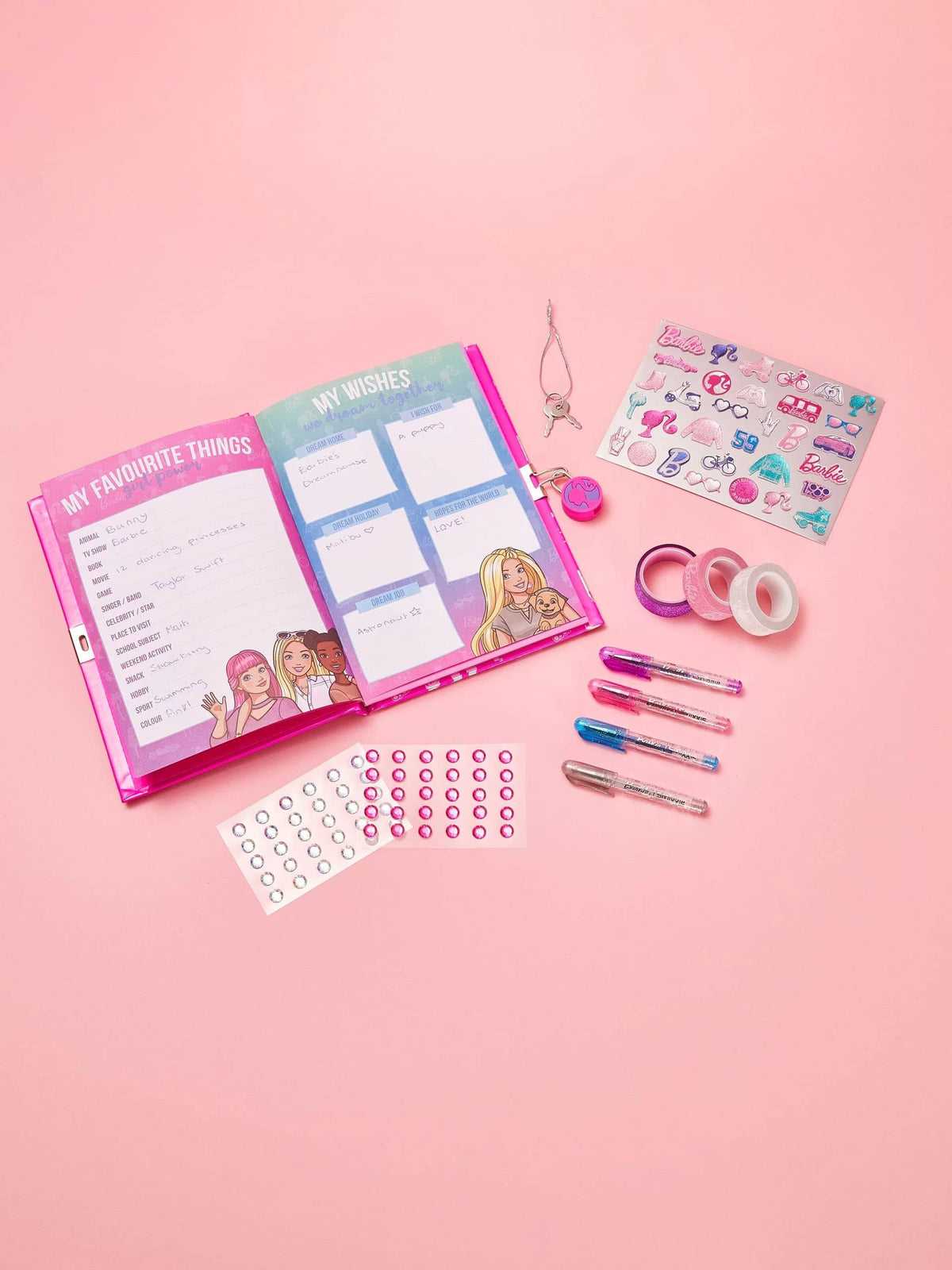 Smiggle - Barbie DIY Lockable Diary