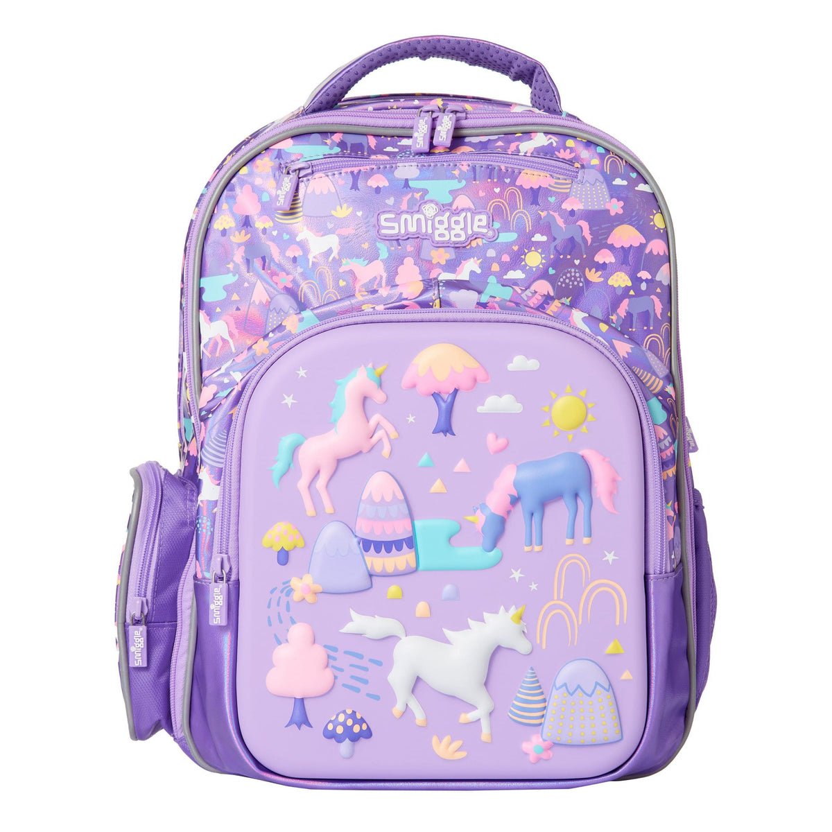 Smiggle - Beam Purple Unicorn Backpack