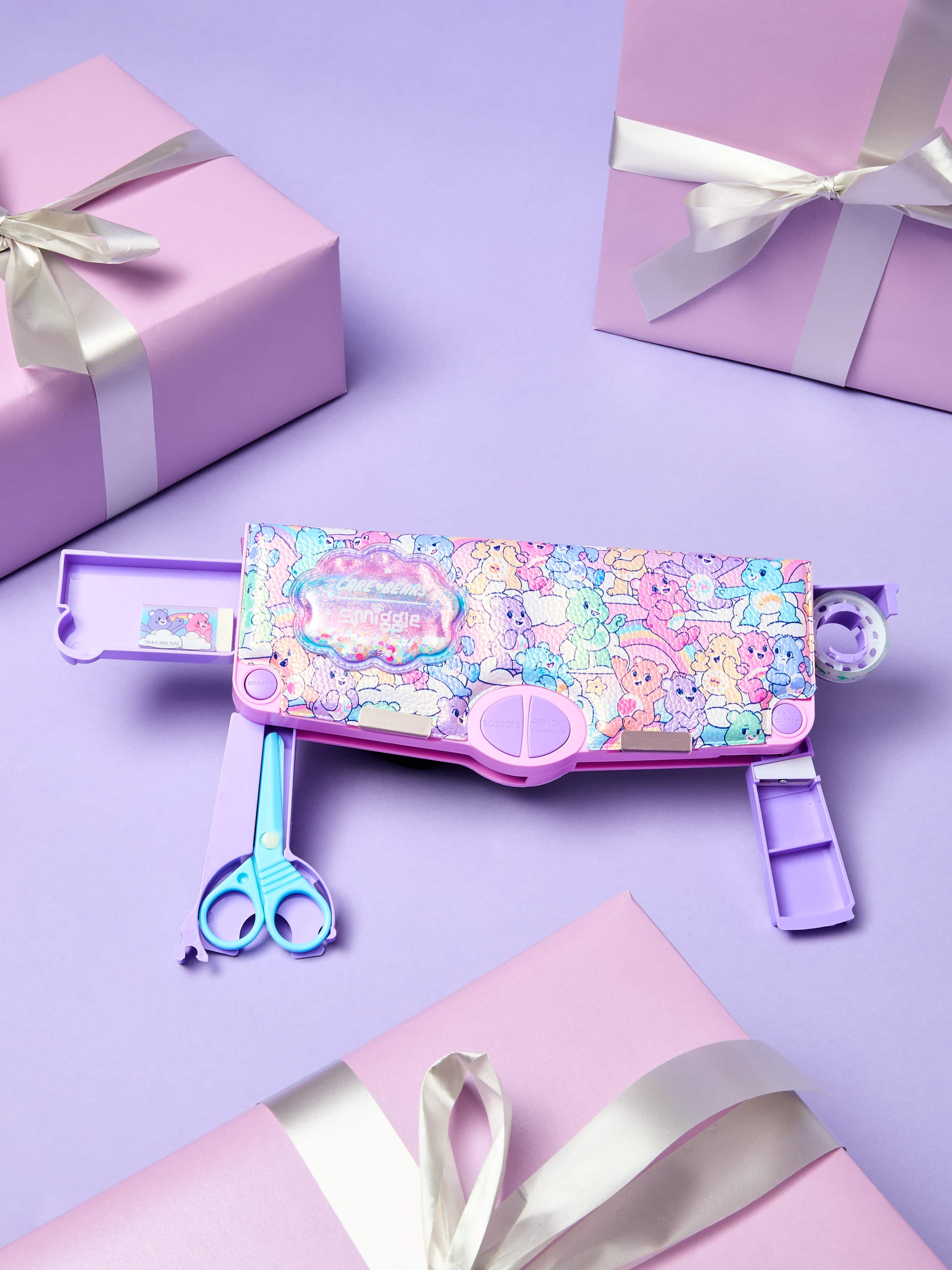 Smiggle - Bears Poput Automatic Pencil Case and Stationery Set