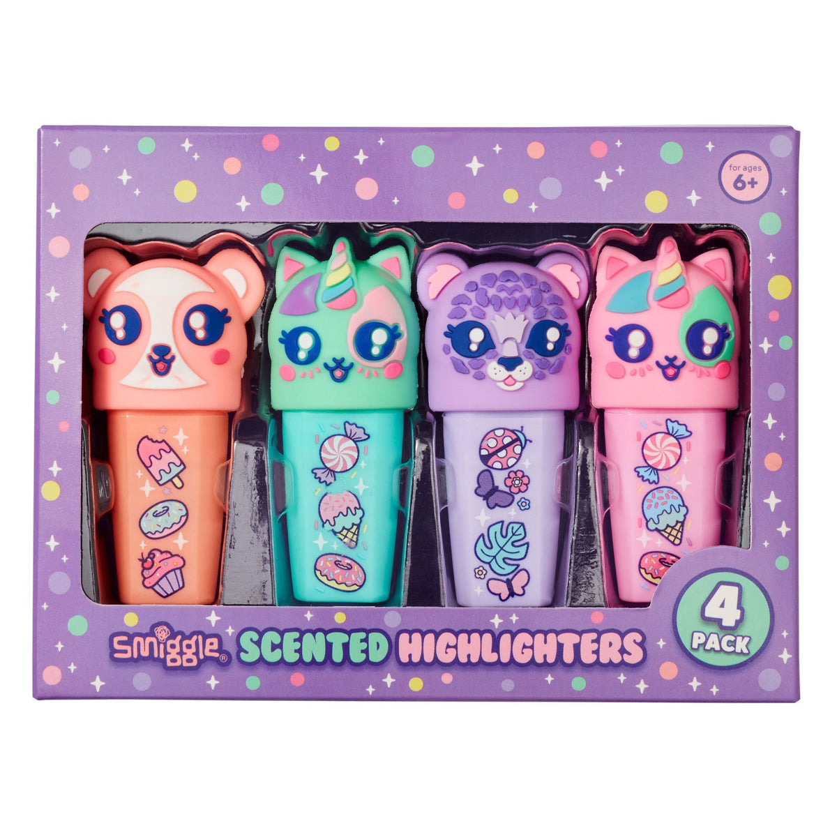 Smiggle - Best Budz Scented 4-Pack Highlighters