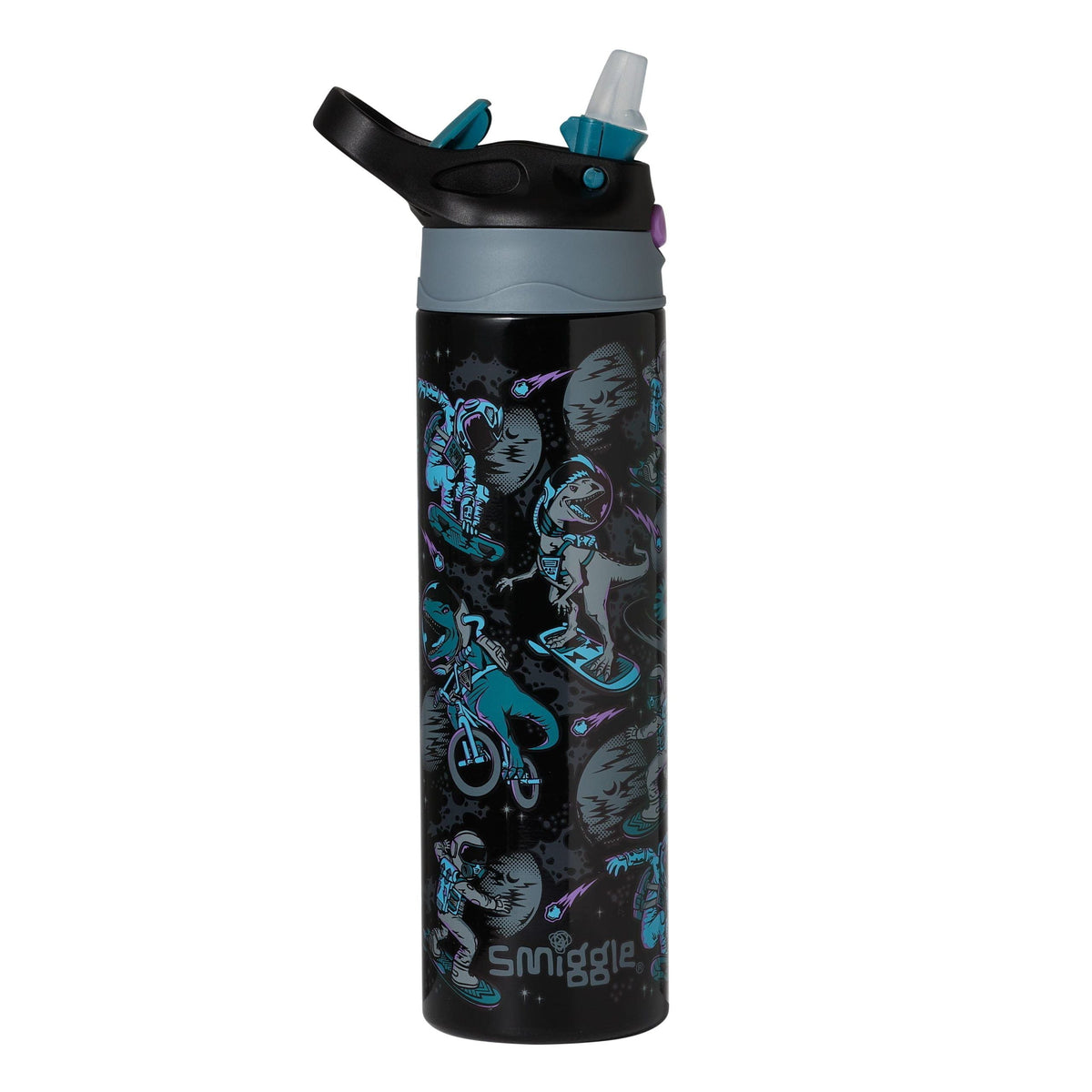 Smiggle - Better Togerher Stainless Steel 520ml Straw Bottle