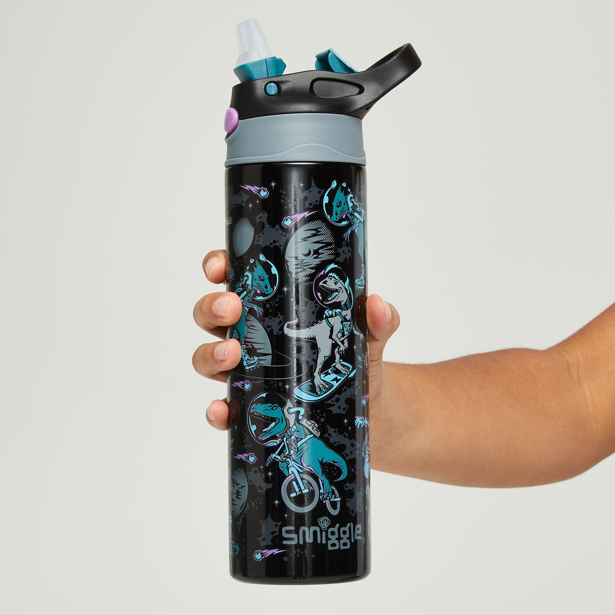 Smiggle - Better Togerher Stainless Steel 520ml Straw Bottle
