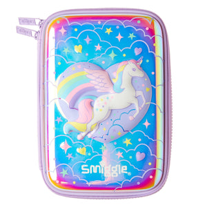 Smiggle - Beyond 3D Embossed Unicorn Pencil Case