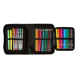 Smiggle - Beyond Dinosaurs Stationery Set with Colouring Pencils and Pencil Case