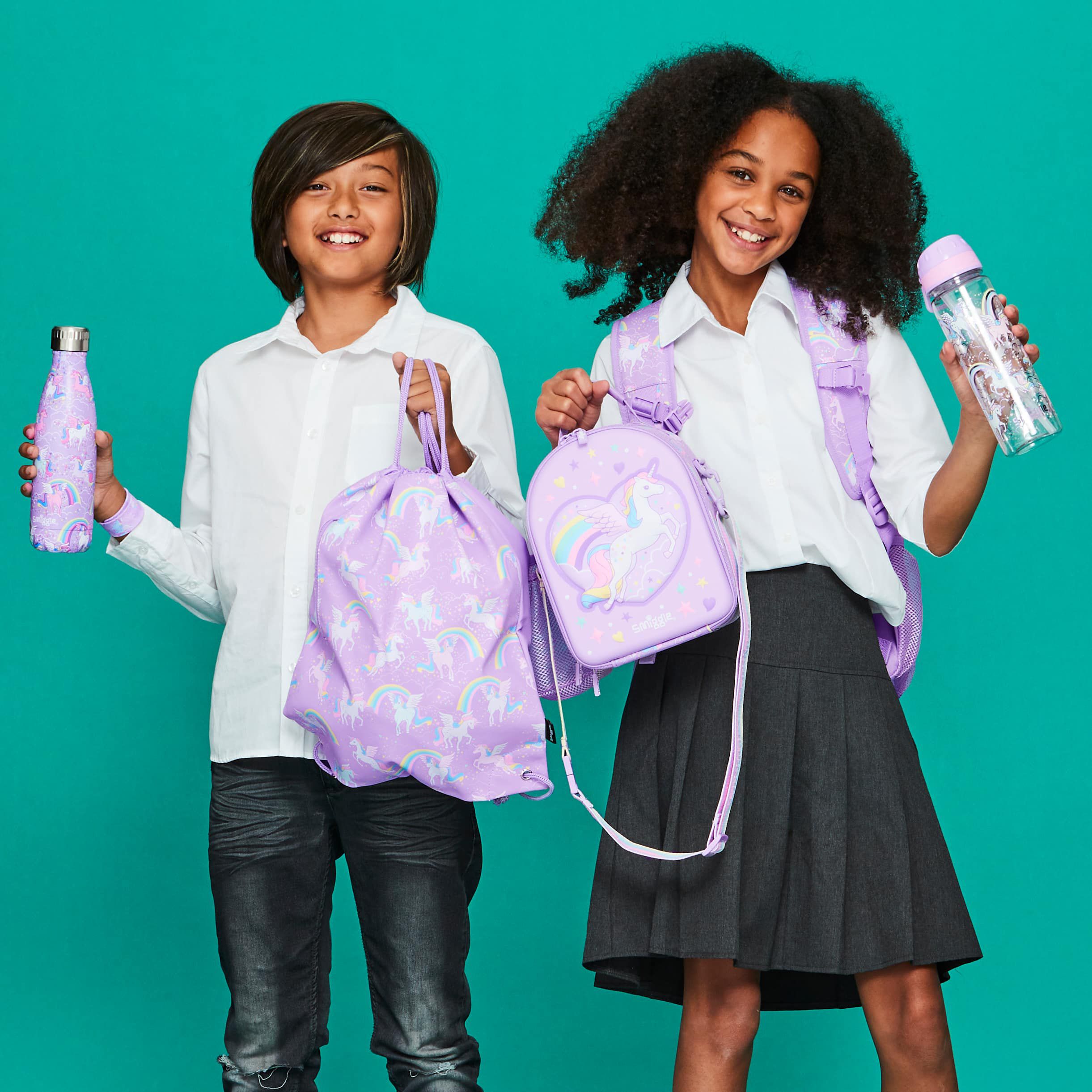 Smiggle - Beyond Pink Unicorns Drawstring Bag