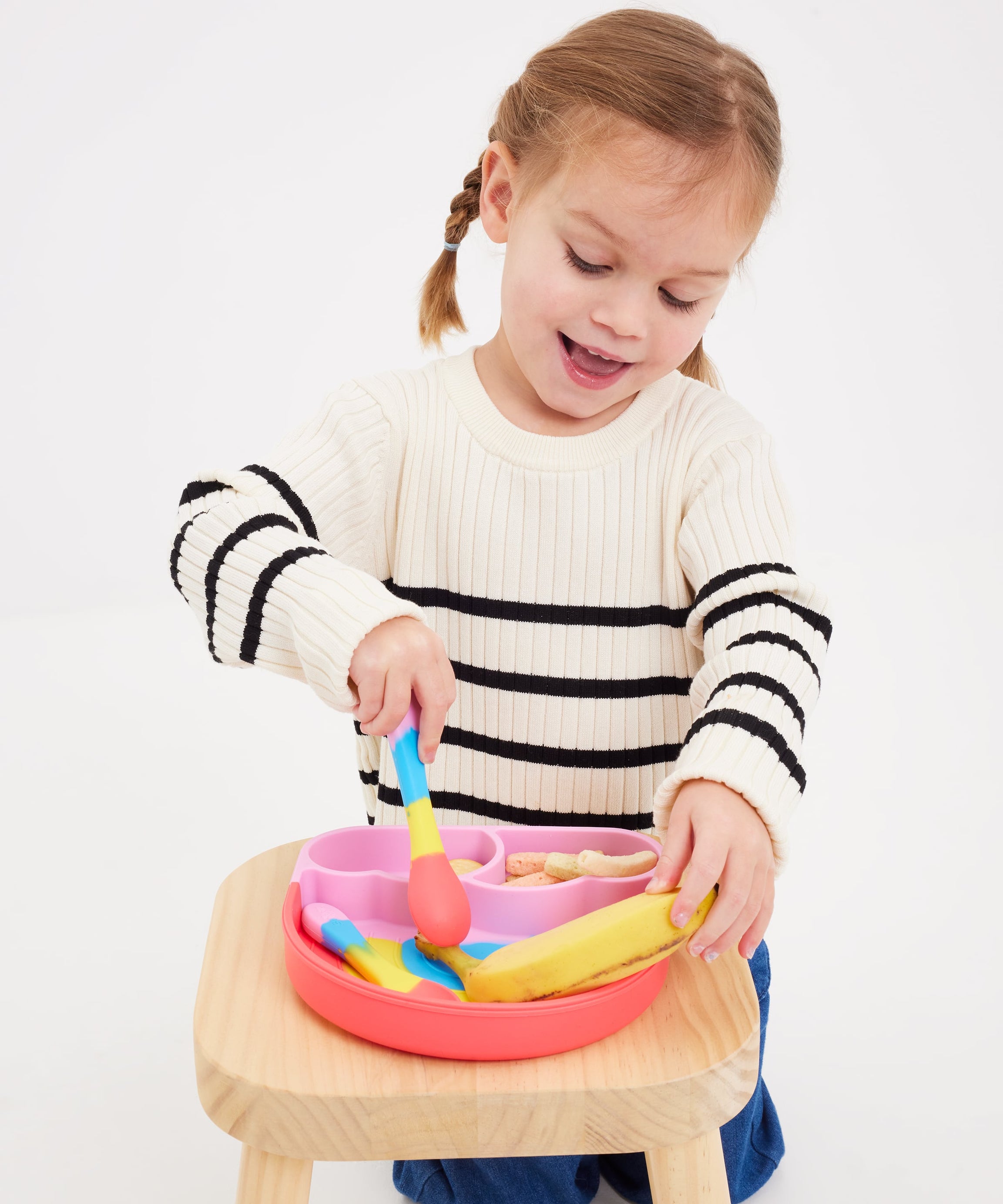 Smiggle - Big Dream Silicone Dinner Plate Set