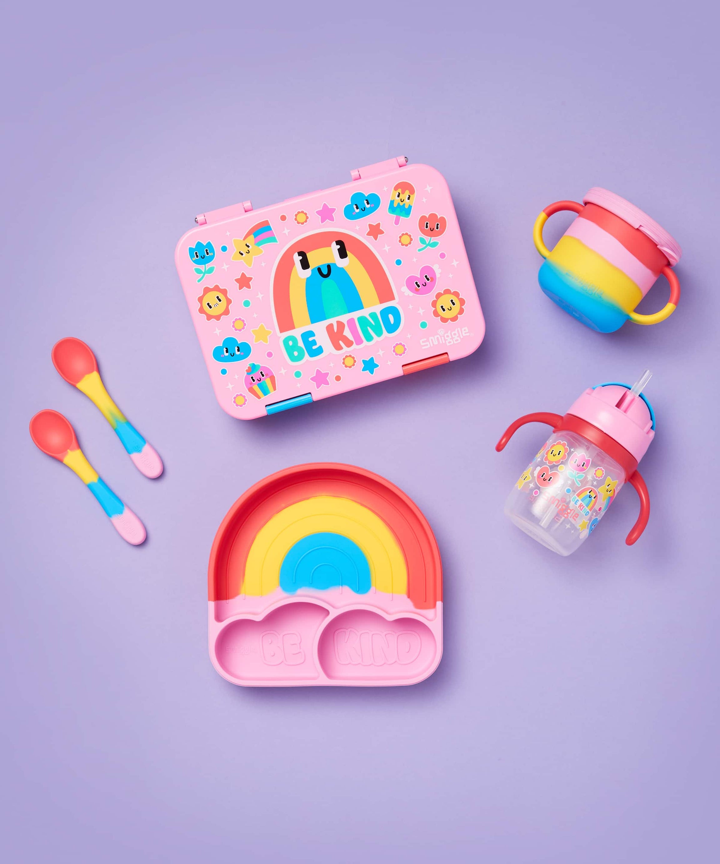 Smiggle - Big Dream Silicone Dinner Plate Set