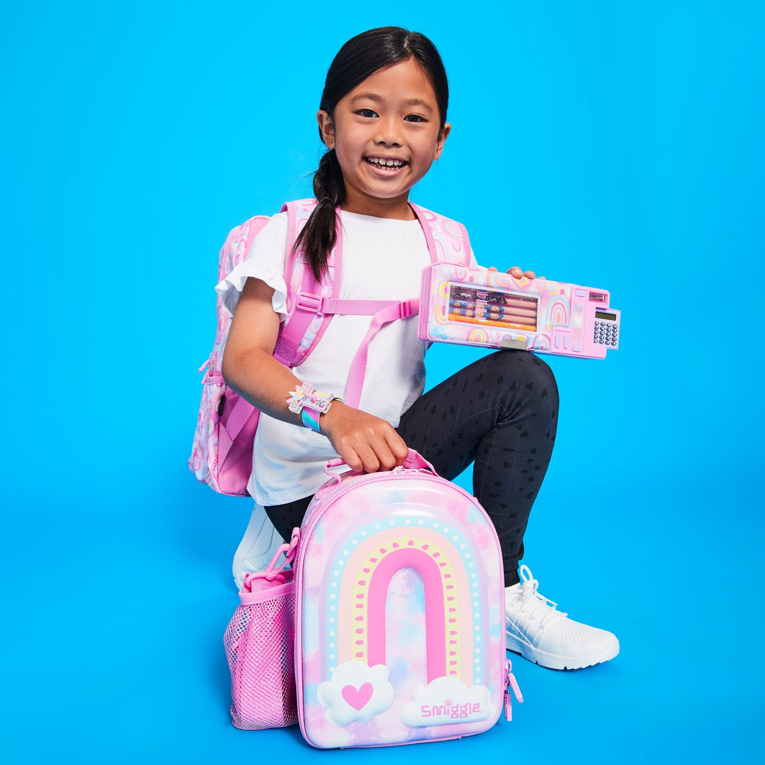 Smiggle - Bright Side Lunch Bag Attachable Backpack
