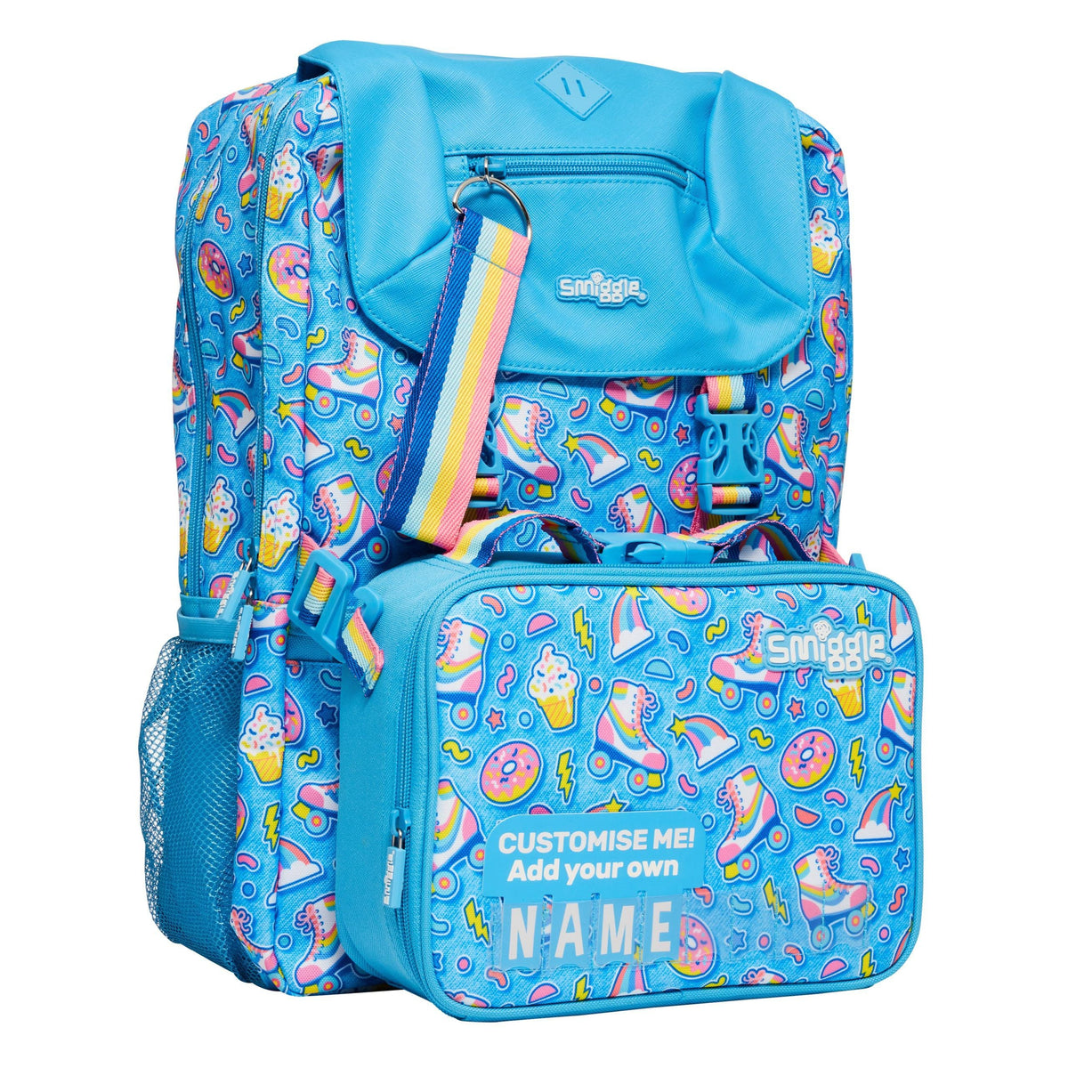 Smiggle - Bright Side Lunch Bag Attachable Backpack