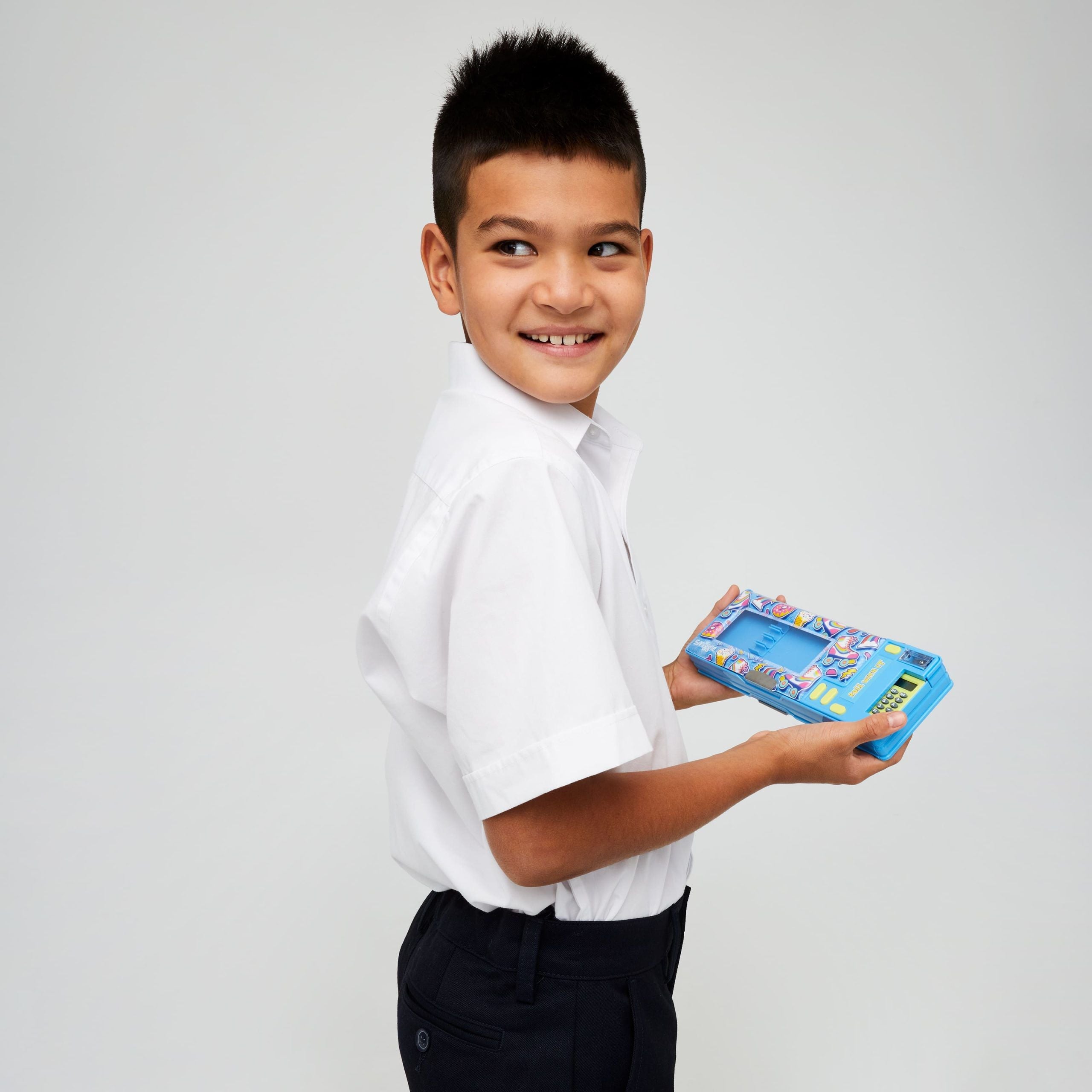 Smiggle - Bright Side Automatic Pencil Case with Calculator