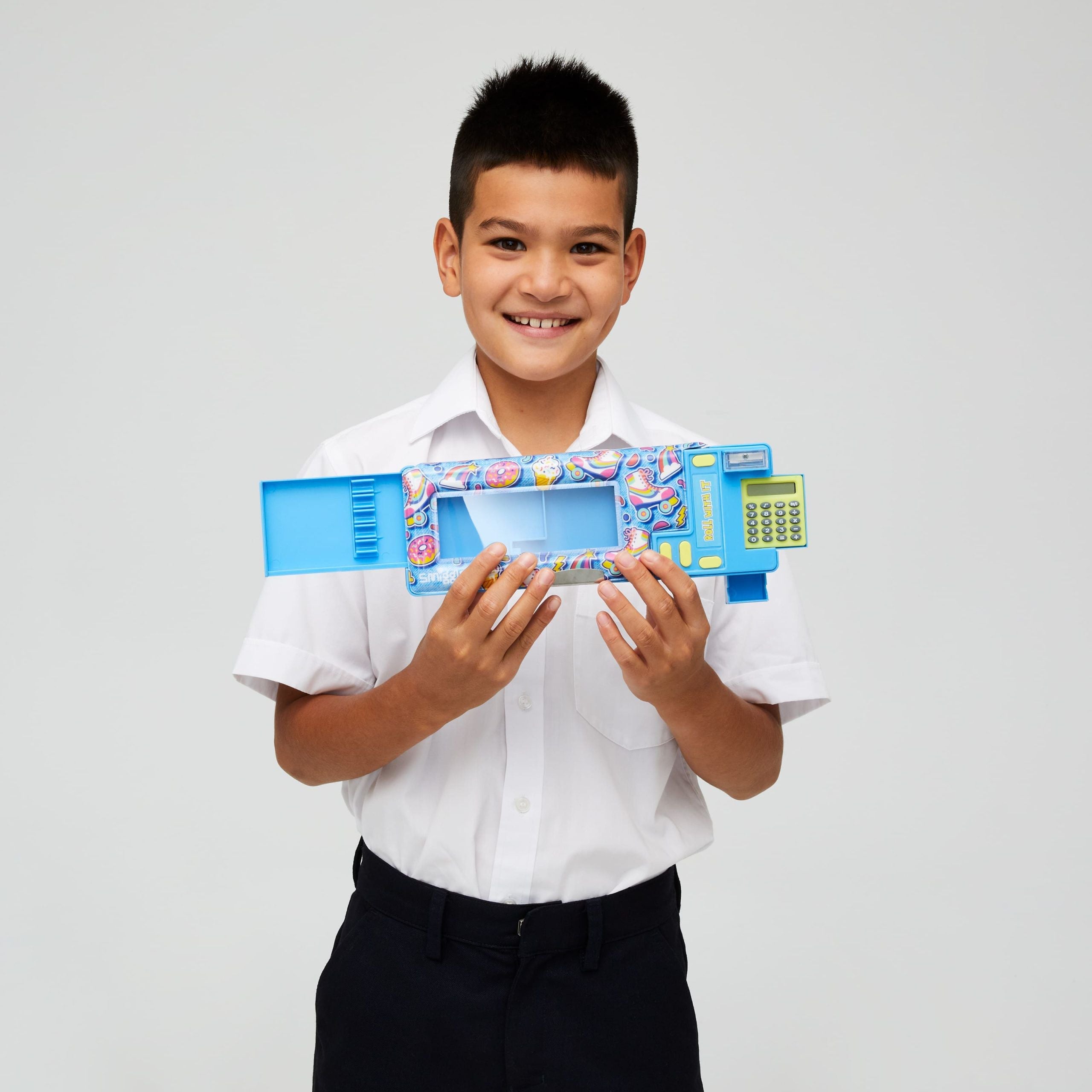 Smiggle - Bright Side Automatic Pencil Case with Calculator