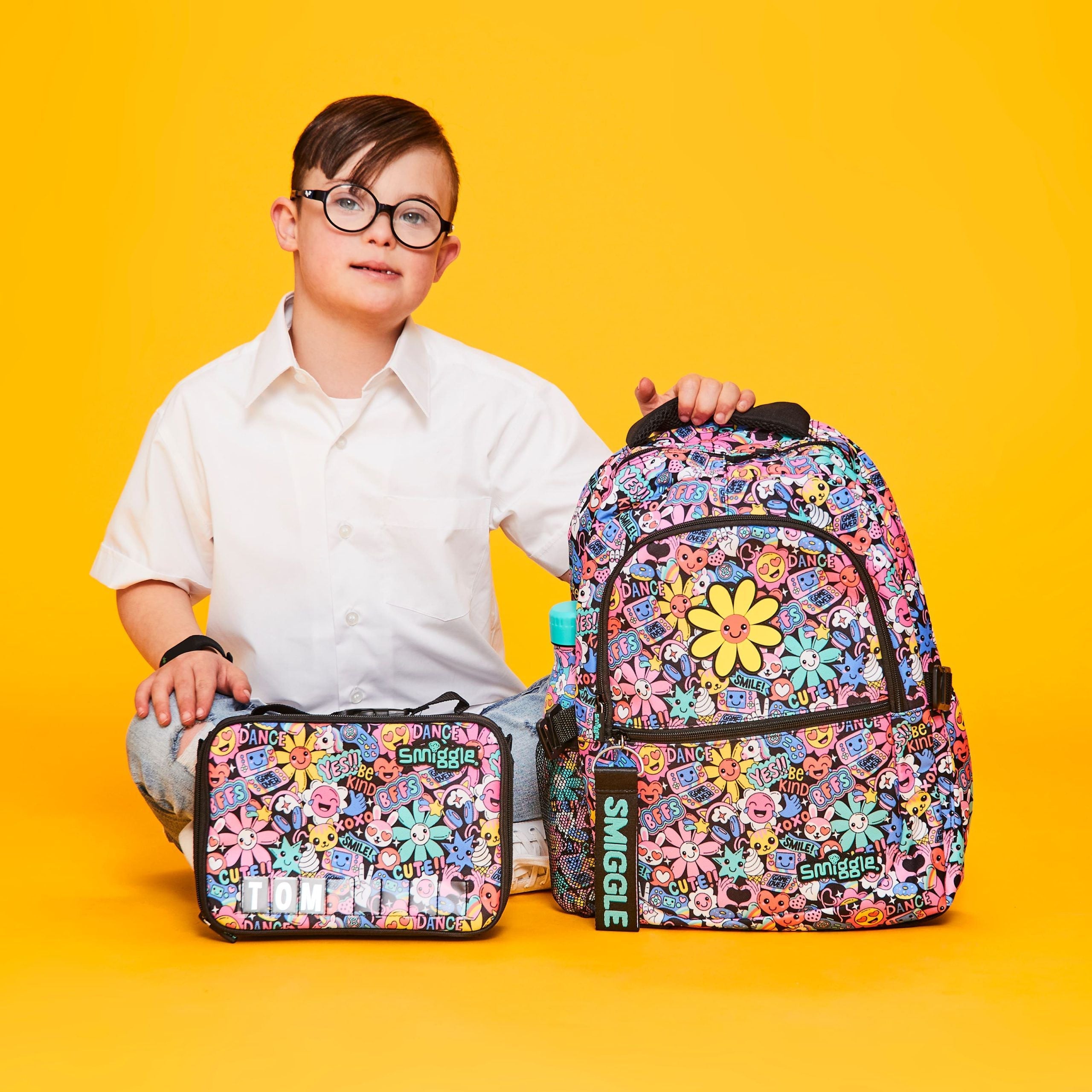 Smiggle - Bright Side Square Lunch Bag