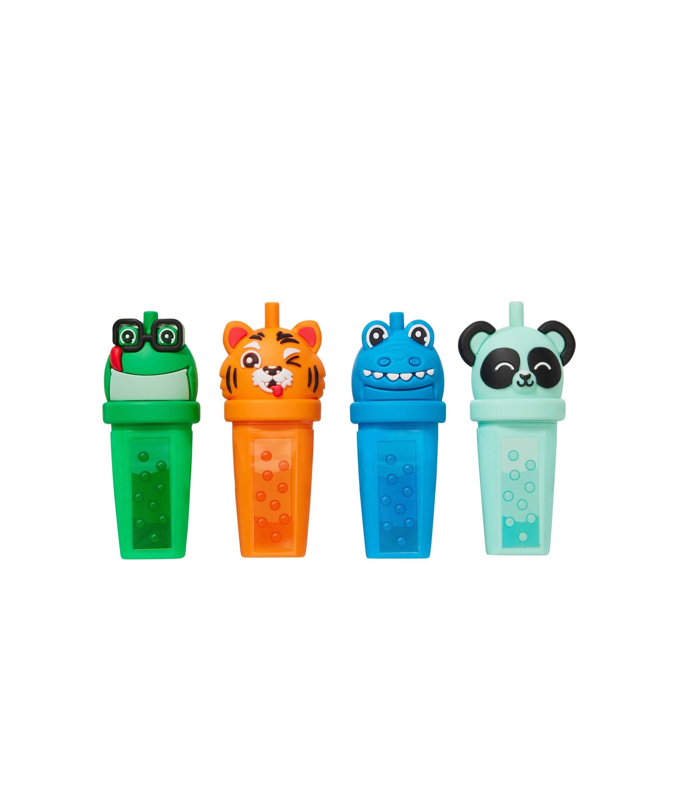 Smiggle - Bubble Time Fluorescent Highlighter 4-piece Pen Set