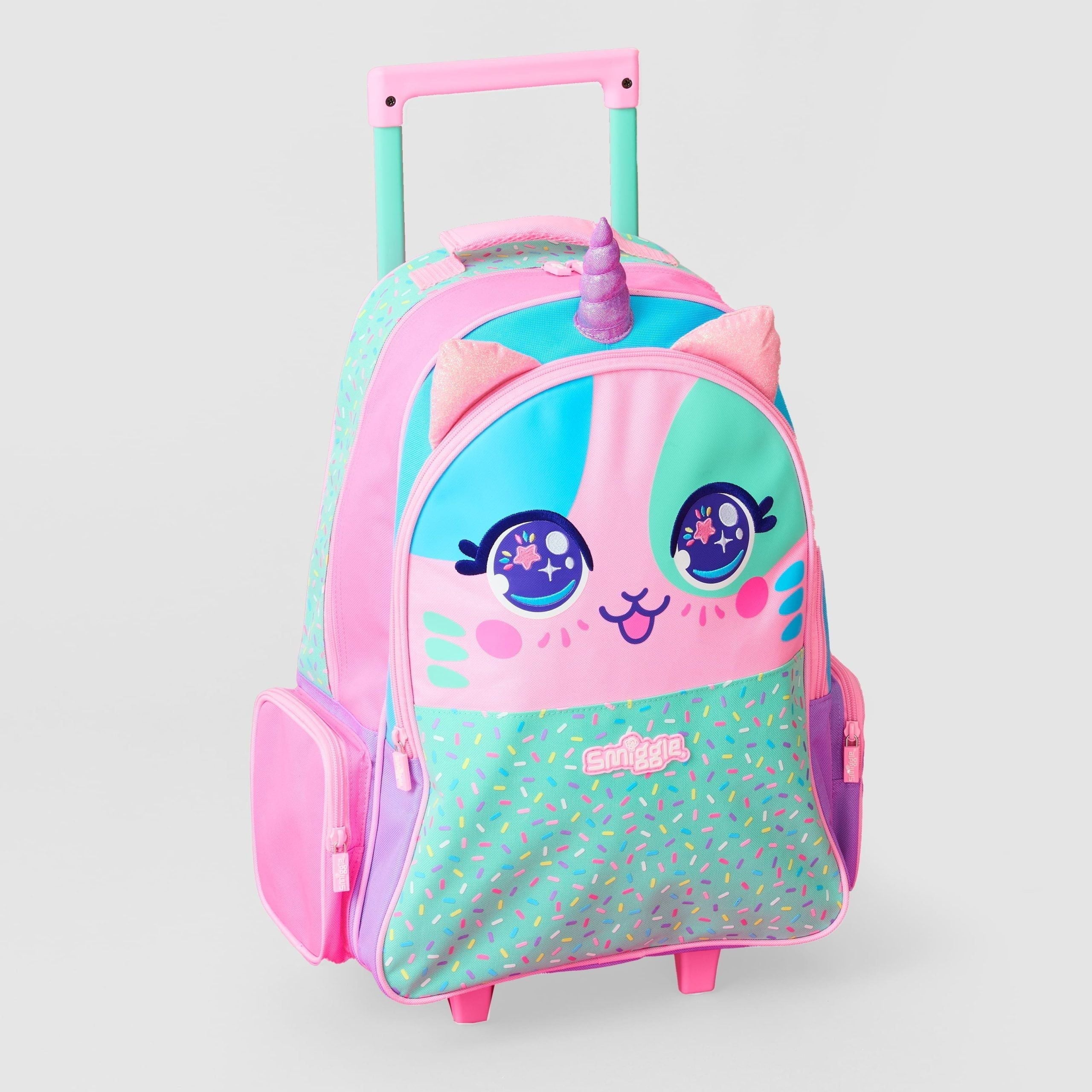 Smiggle - Budz Trolley Lighted Wheeled Bag