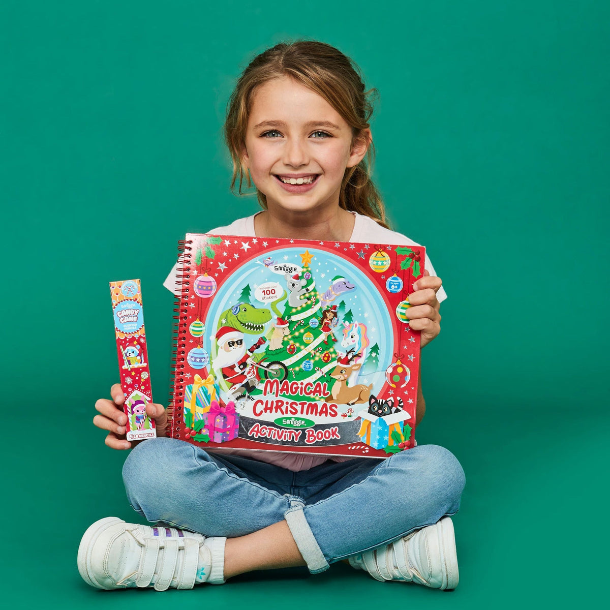Smiggle - Magical Christmas Exercise and Sticker New Year Fun Book