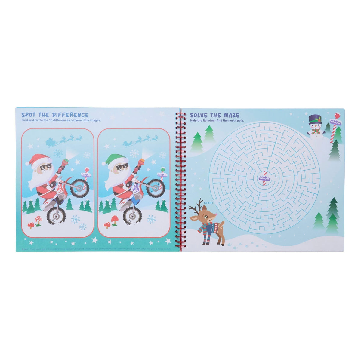 Smiggle - Magical Christmas Exercise and Sticker New Year Fun Book