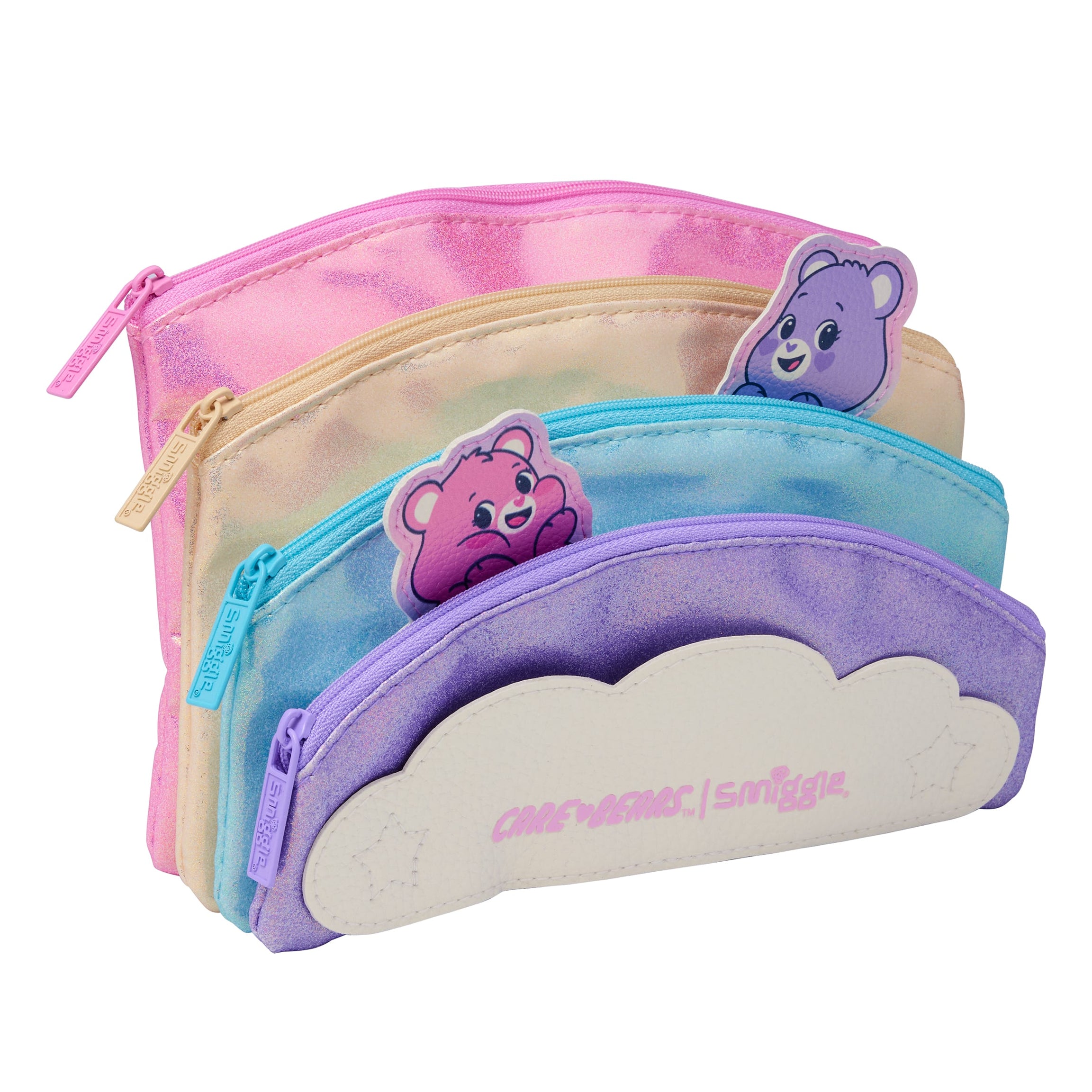 Smiggle - Care Bears Multi-Pocket Pencil Case