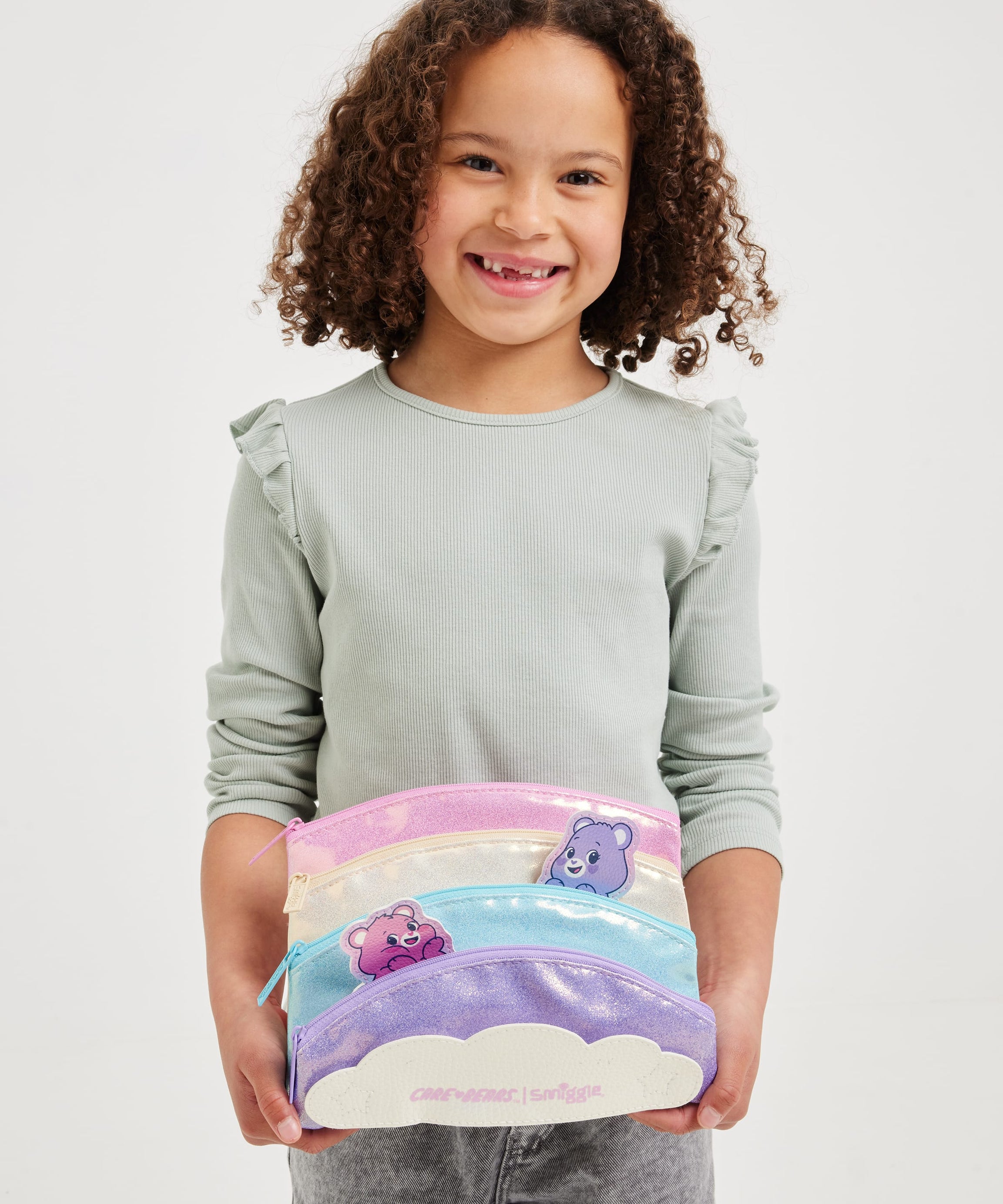 Smiggle - Care Bears Multi-Pocket Pencil Case