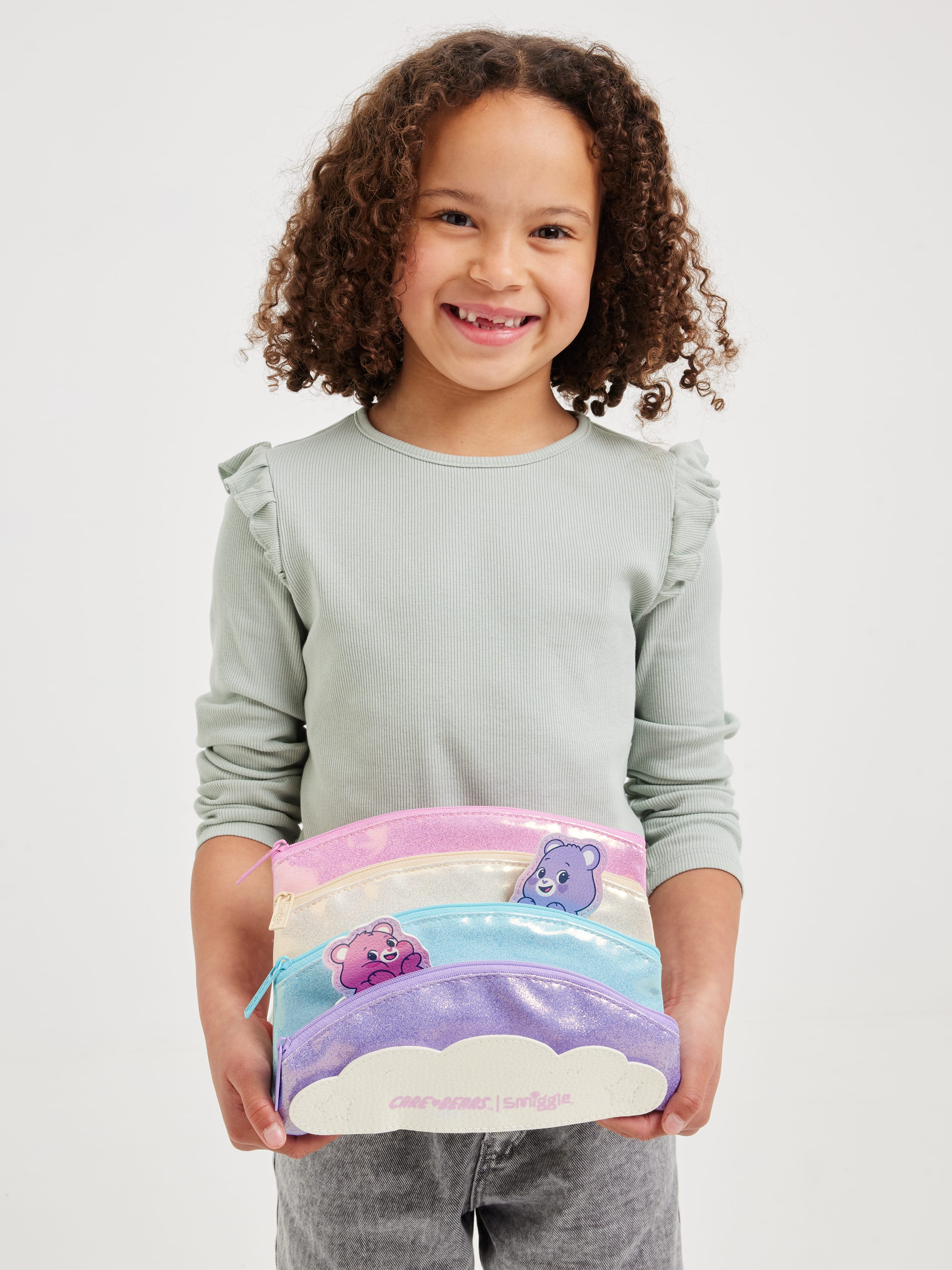 Smiggle - Care Bears Multi-Pocket Pencil Case