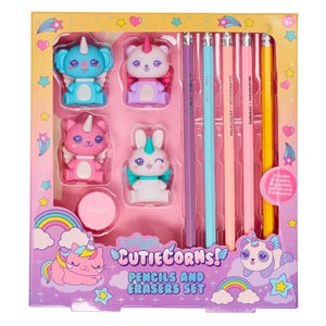 Smiggle - Cutie Corns Fun Pencil and Eraser Pack