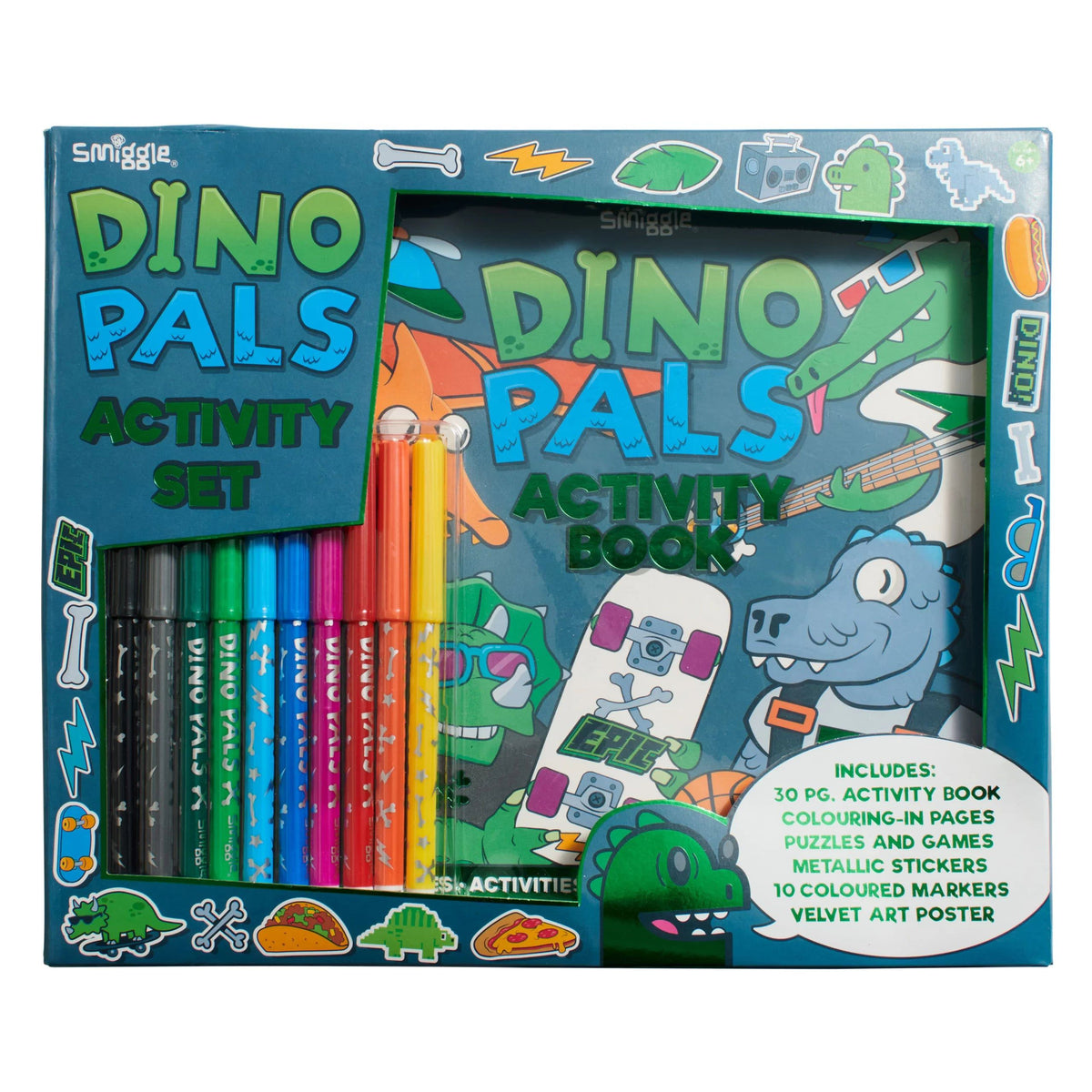 Smiggle- Dinossi Special Design Activity Set and Paints