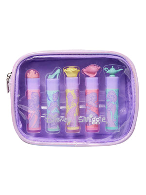 Smiggle - Disney Princess 5-Piece Lip Balm Set and Bag