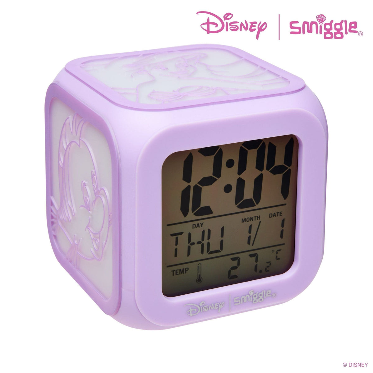 Smiggle - Disney Princess Ariel Lighted Digital Table Clock