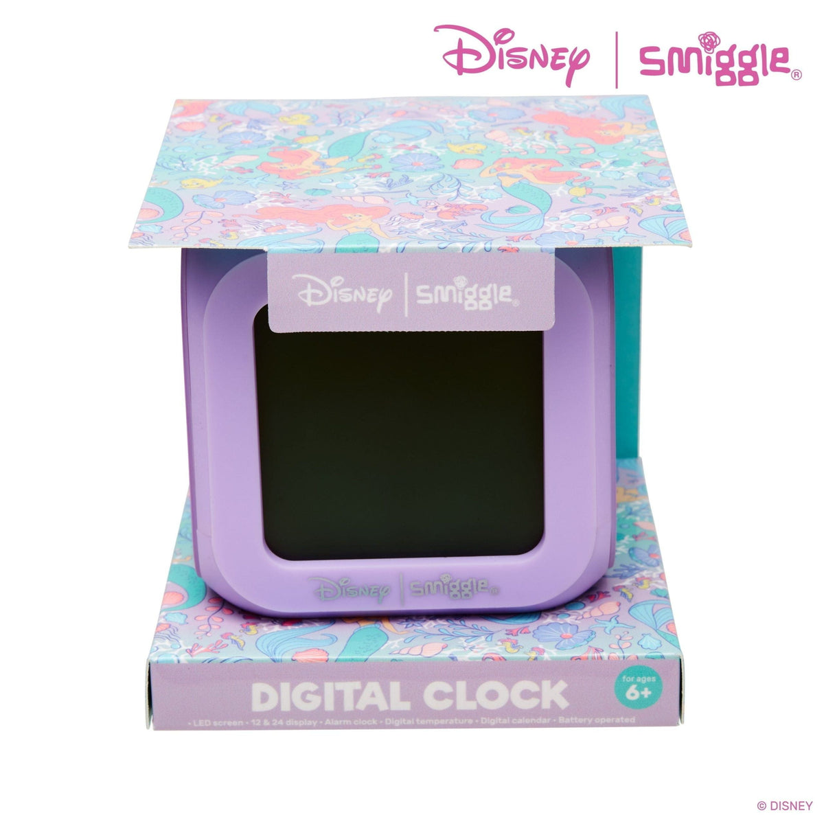 Smiggle - Disney Princess Ariel Lighted Digital Table Clock