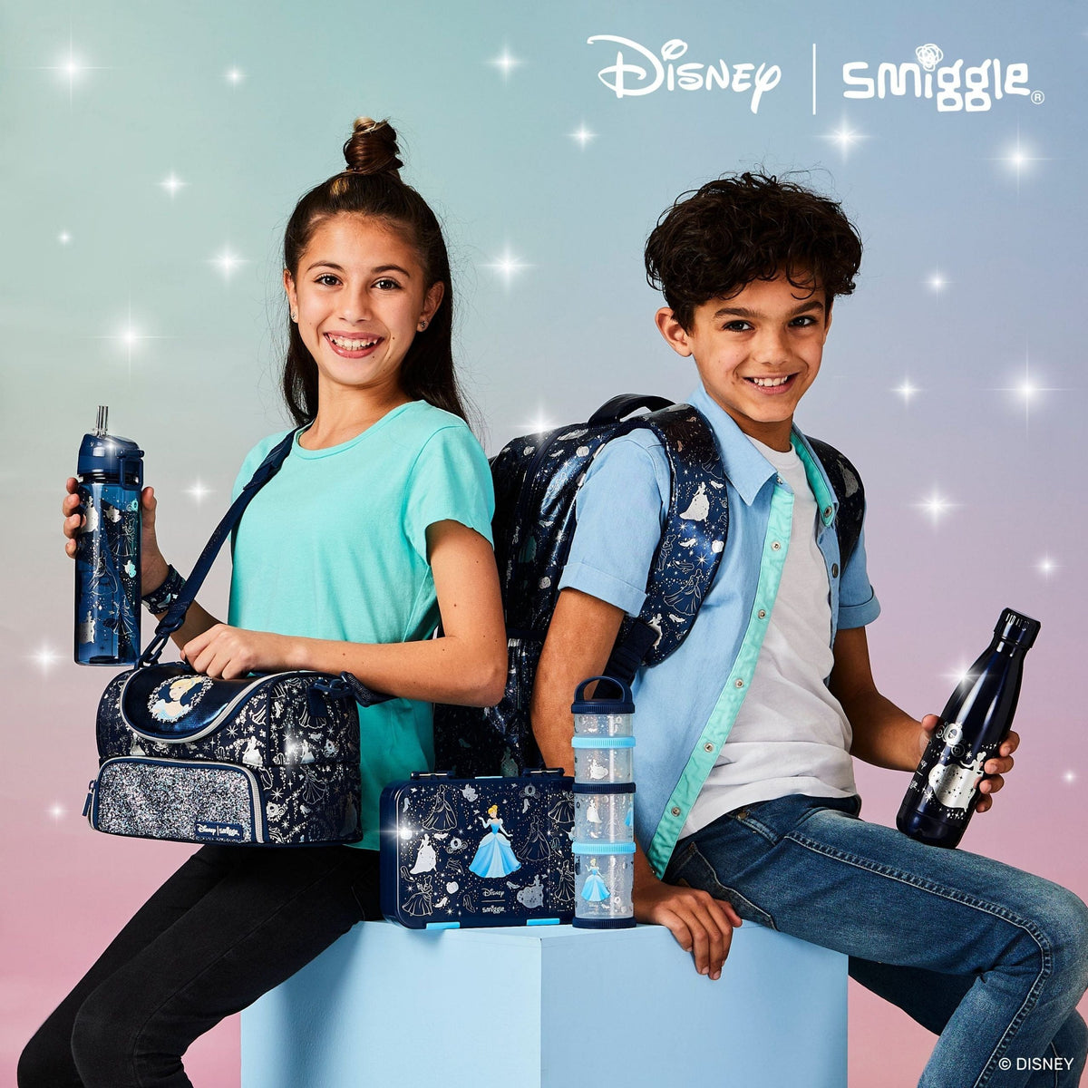 Smiggle - Disney Princess Medium Bento Lunch Box