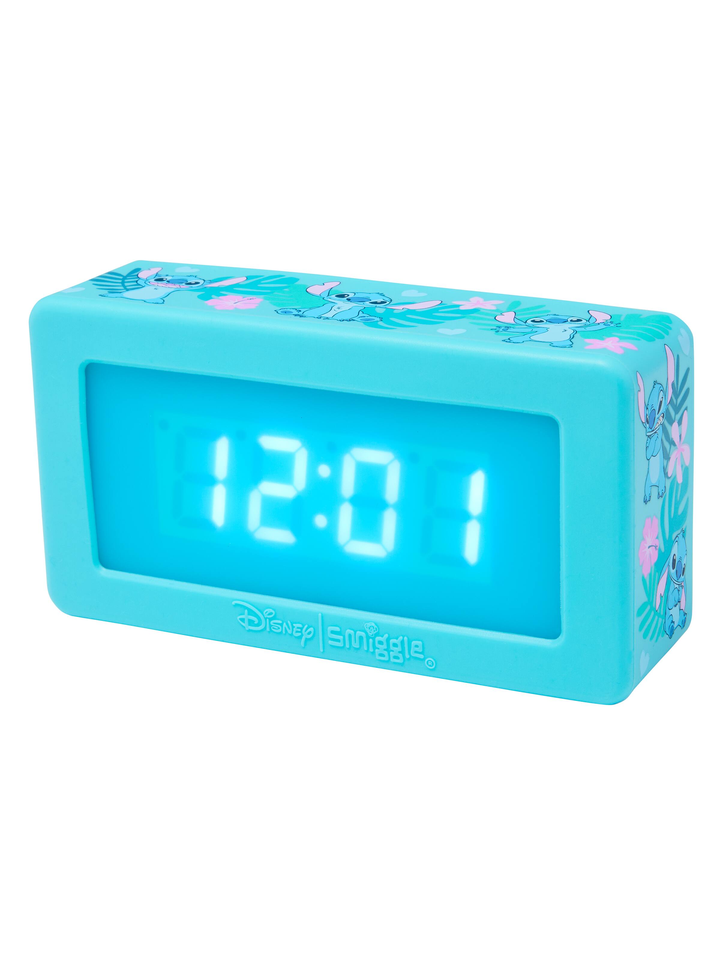 Smiggle - Disney Stitch Voice Activated Digital Desk Clock
