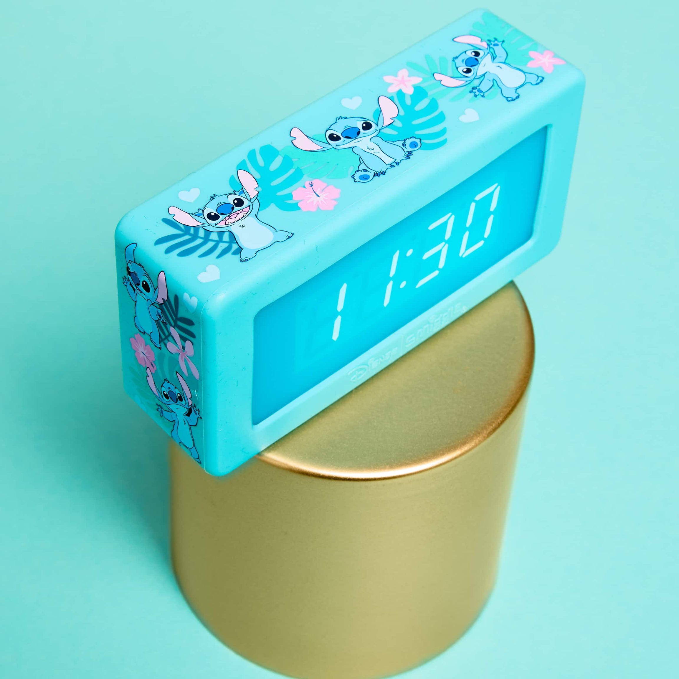 Smiggle - Disney Stitch Voice Activated Digital Desk Clock