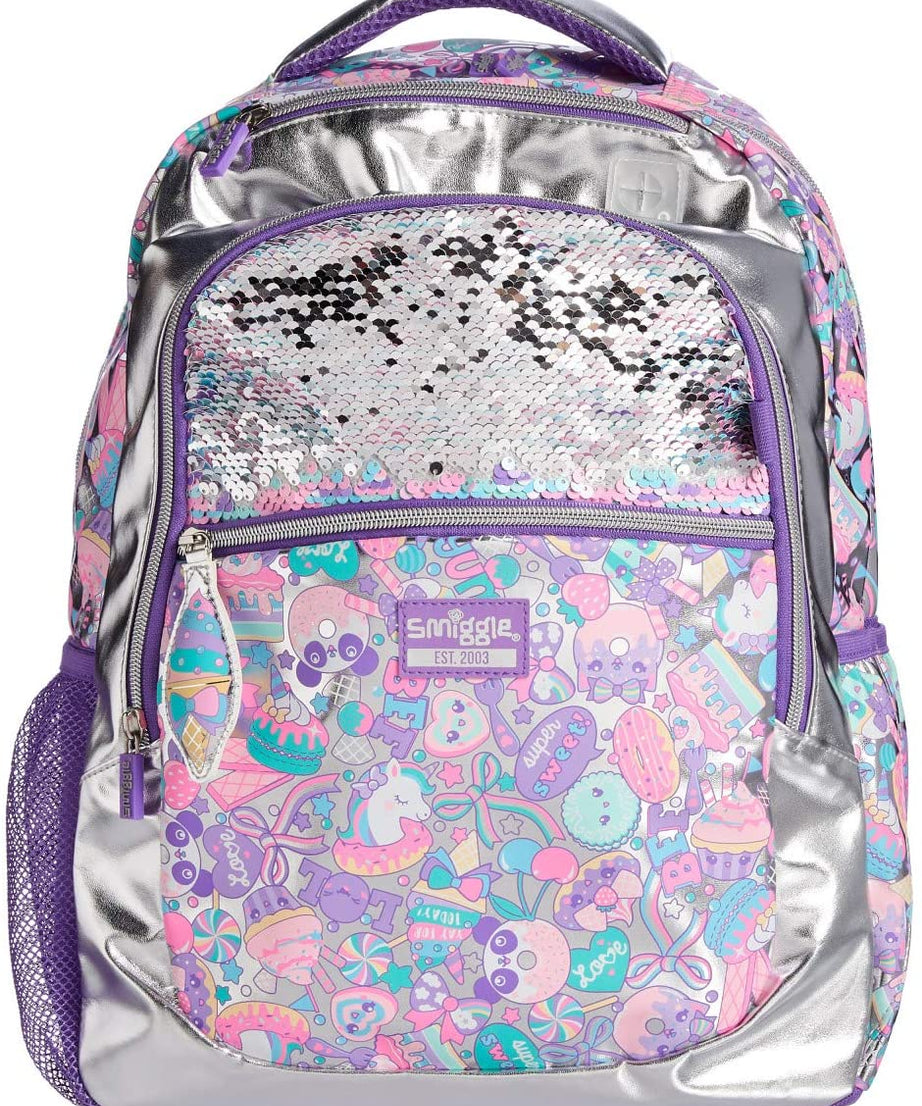 Smiggle - Flashy Sequin Classic School Backpack