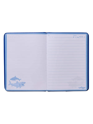 Smiggle - Float Shark Patterned Lined A5 Notebook