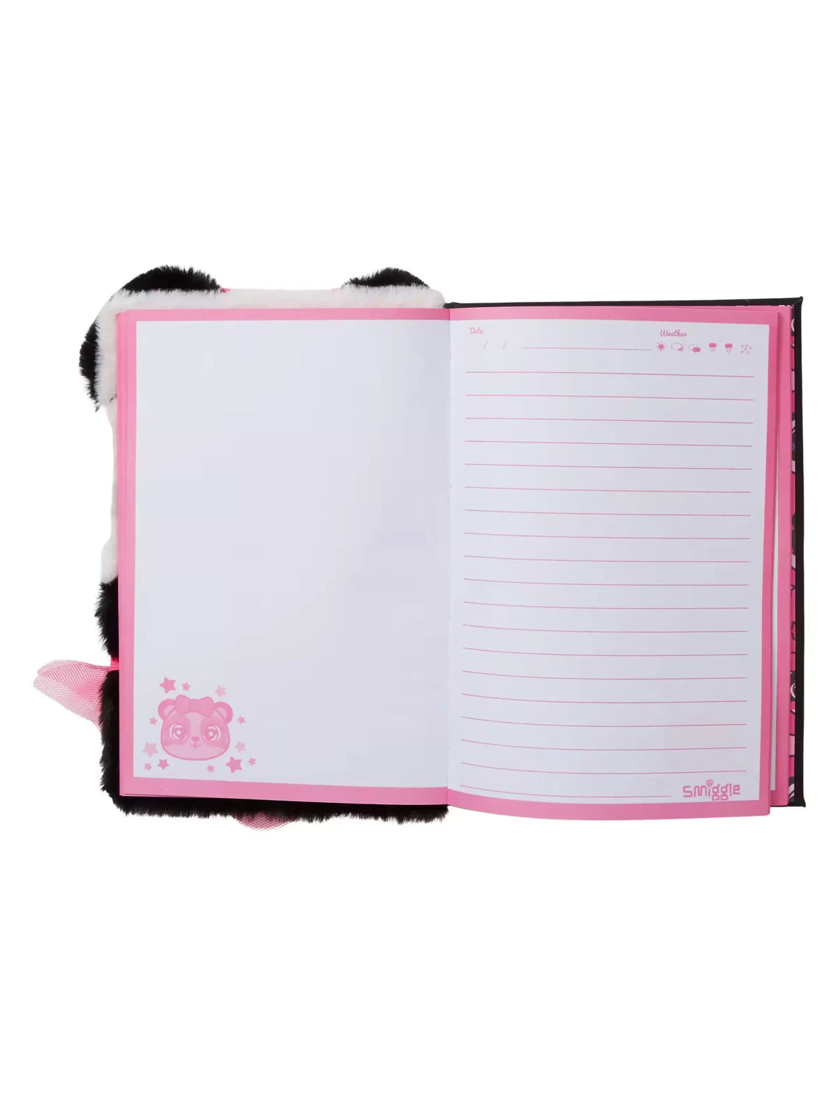 Smiggle - Fluffy Plush A5 Diary and Notebook