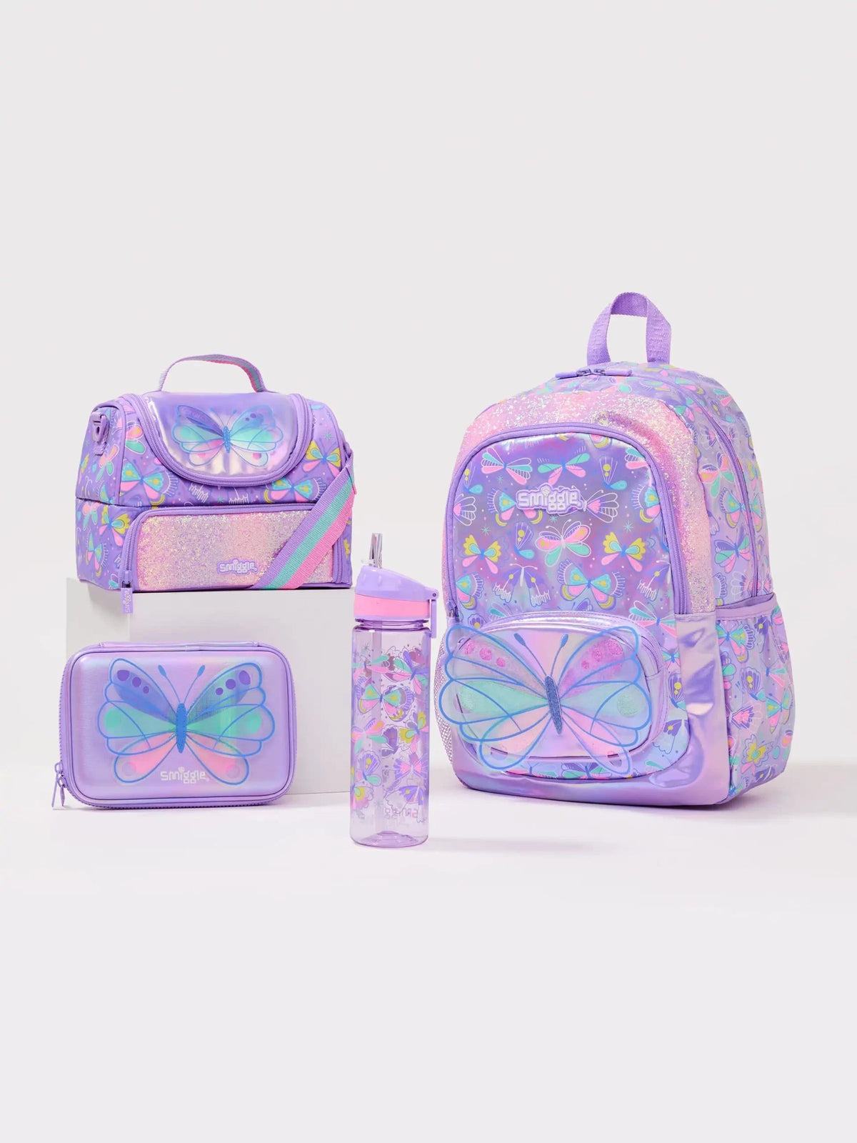 Smiggle - Flutter 4-Piece School Bag Set