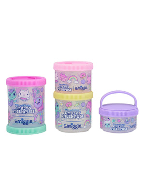 Smiggle - Gabbys Dollhouse 4 Piece Snack Lunch Boxes
