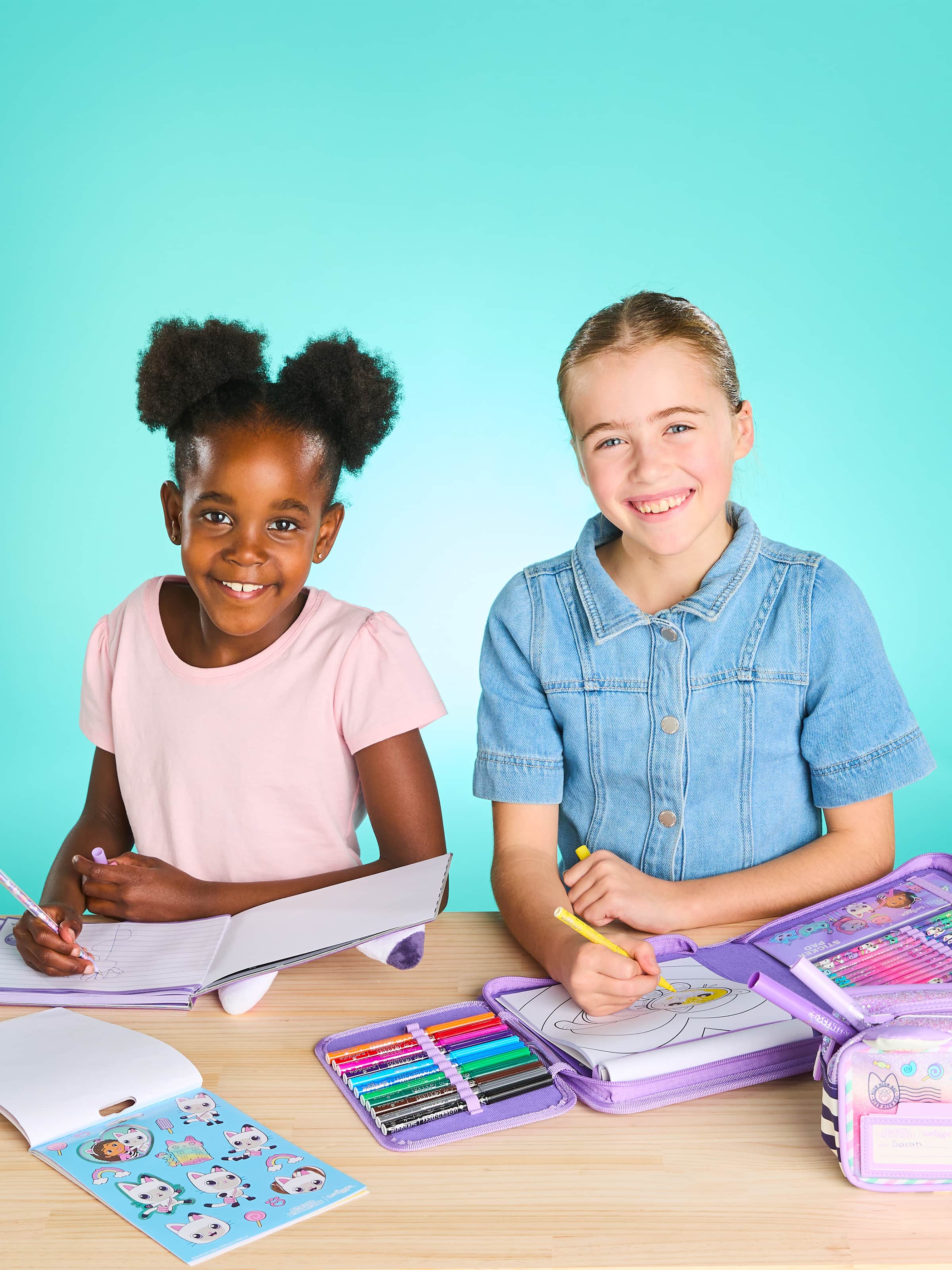 Smiggle - Gabby's Dollhouse Pencil Case and Stationery Set