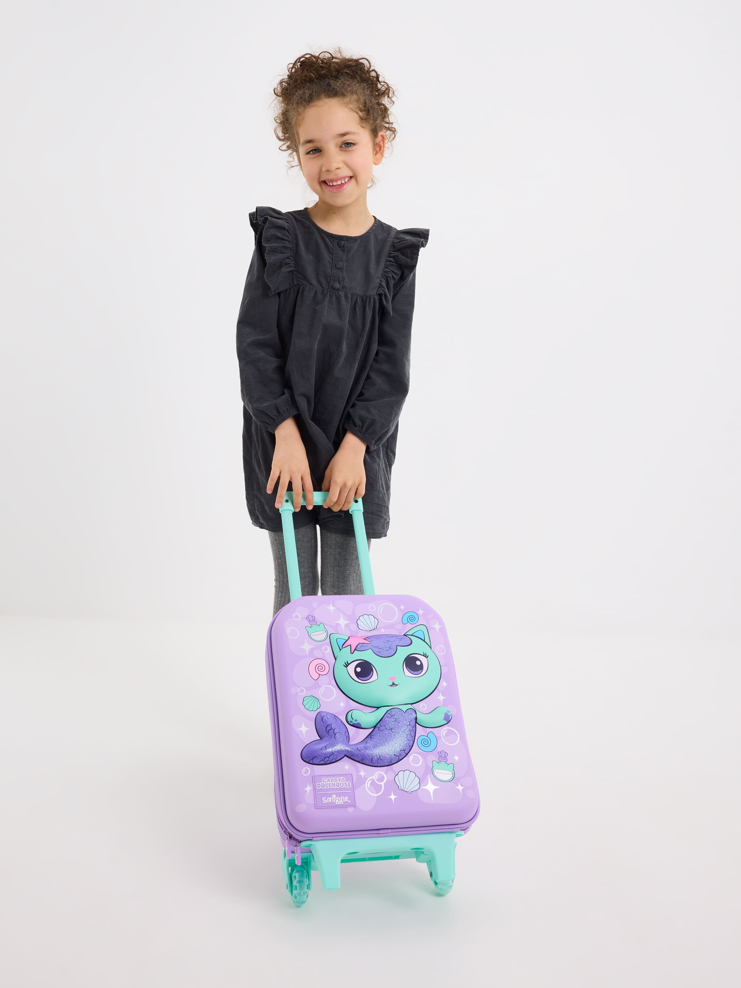 Smiggle - Gabbys Dollhouse Travel and School Trolley Luggage Bag
