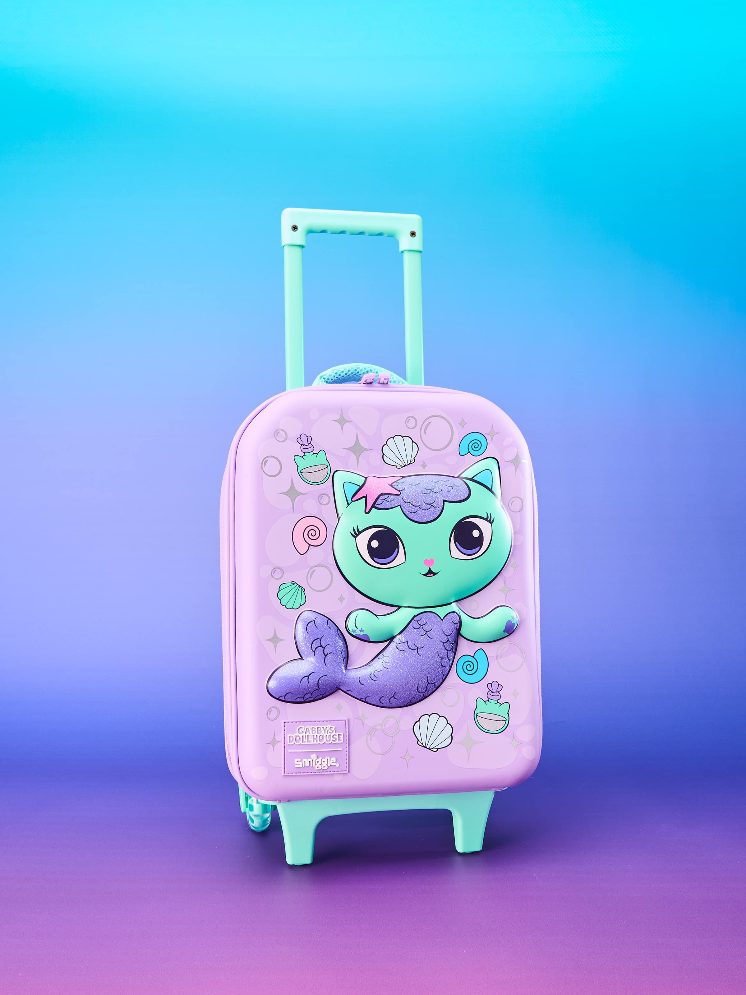 Smiggle - Gabbys Dollhouse Travel and School Trolley Luggage Bag